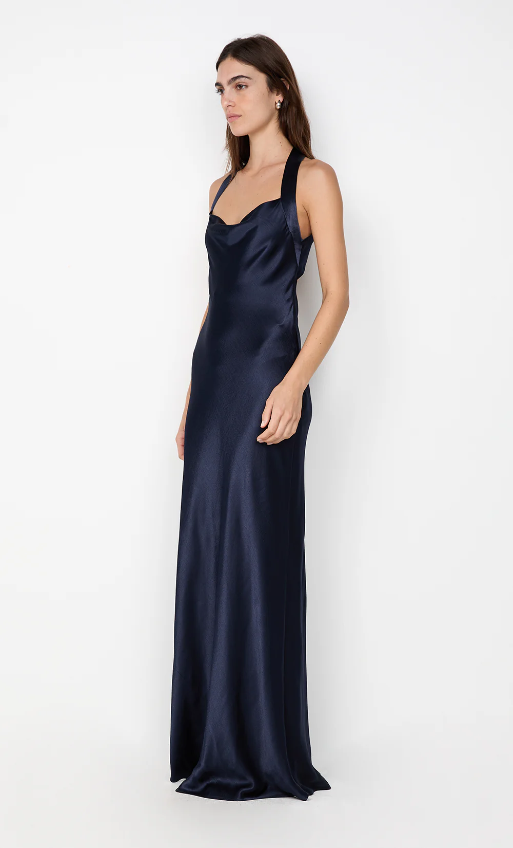 GIA HALTER MAXI DRESS - INK - Image 4
