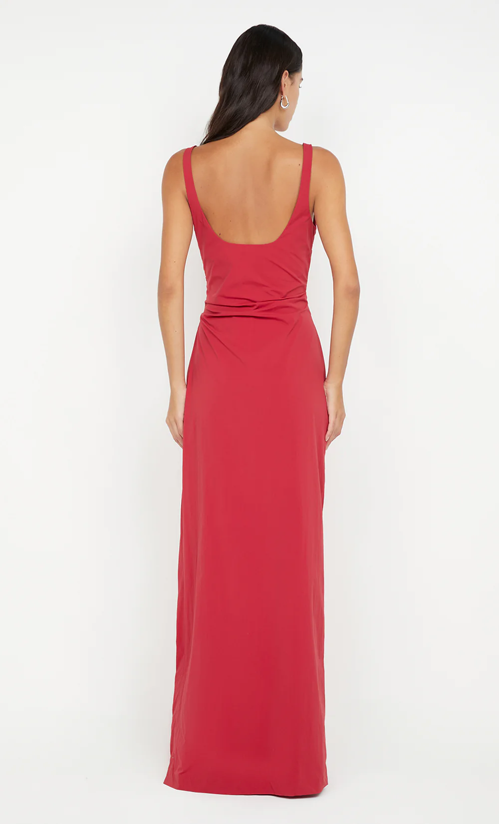 DANTE TUCK MAXI DRESS - CHERRY - Image 3