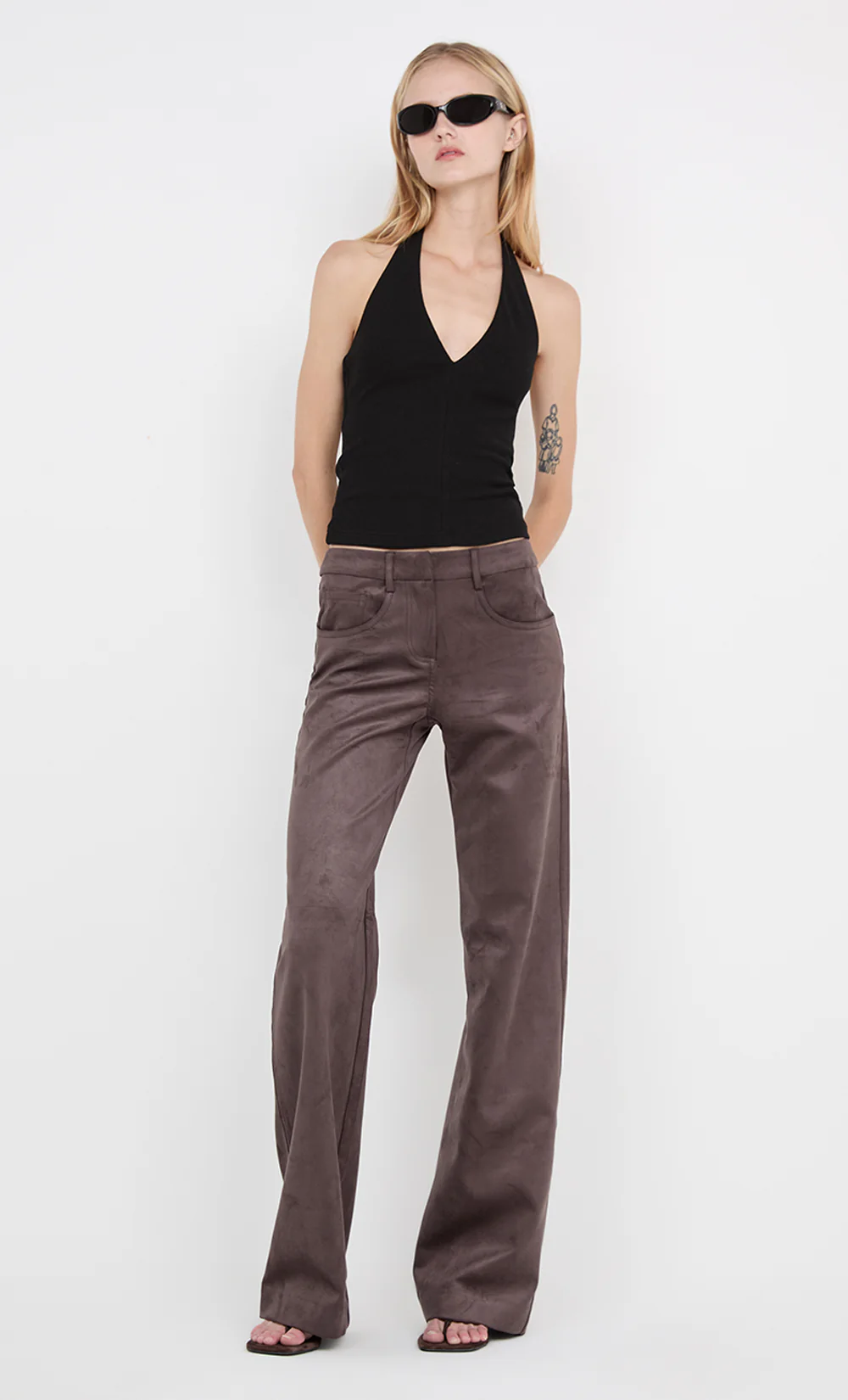 IONE HALTER TOP - BLACK - Image 5