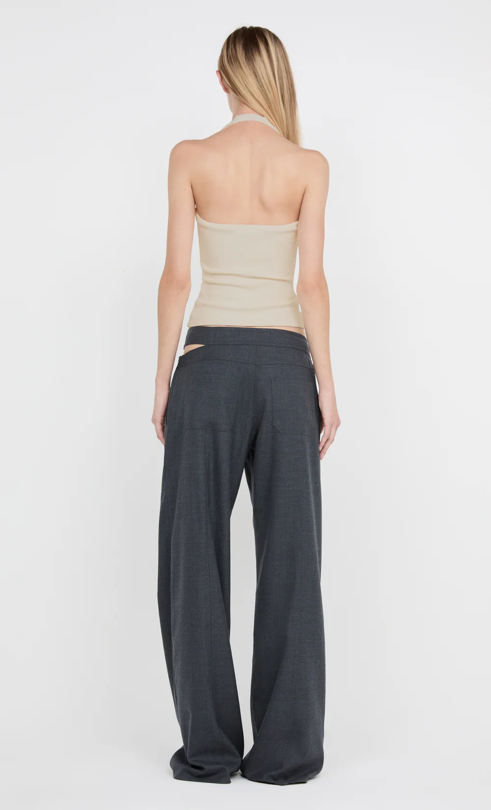 IONE HALTER TOP - TAUPE - Image 3