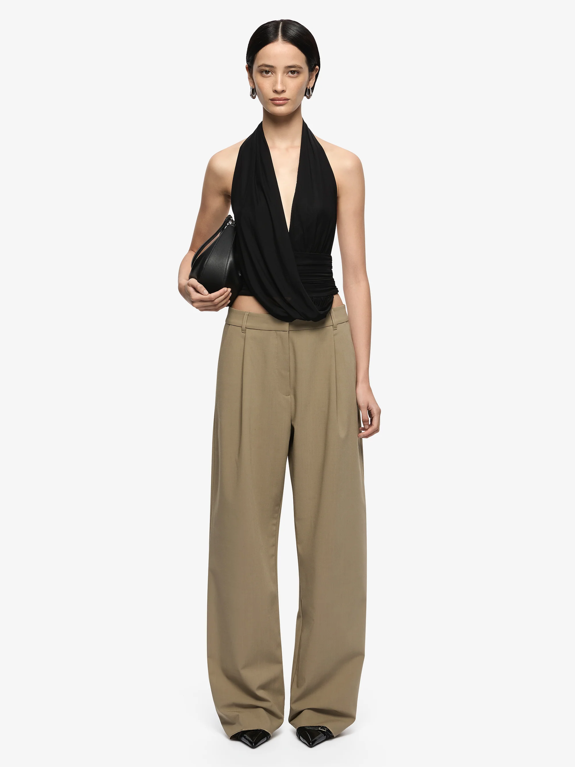 IRIS HALTER TOP - BLACK - Image 2