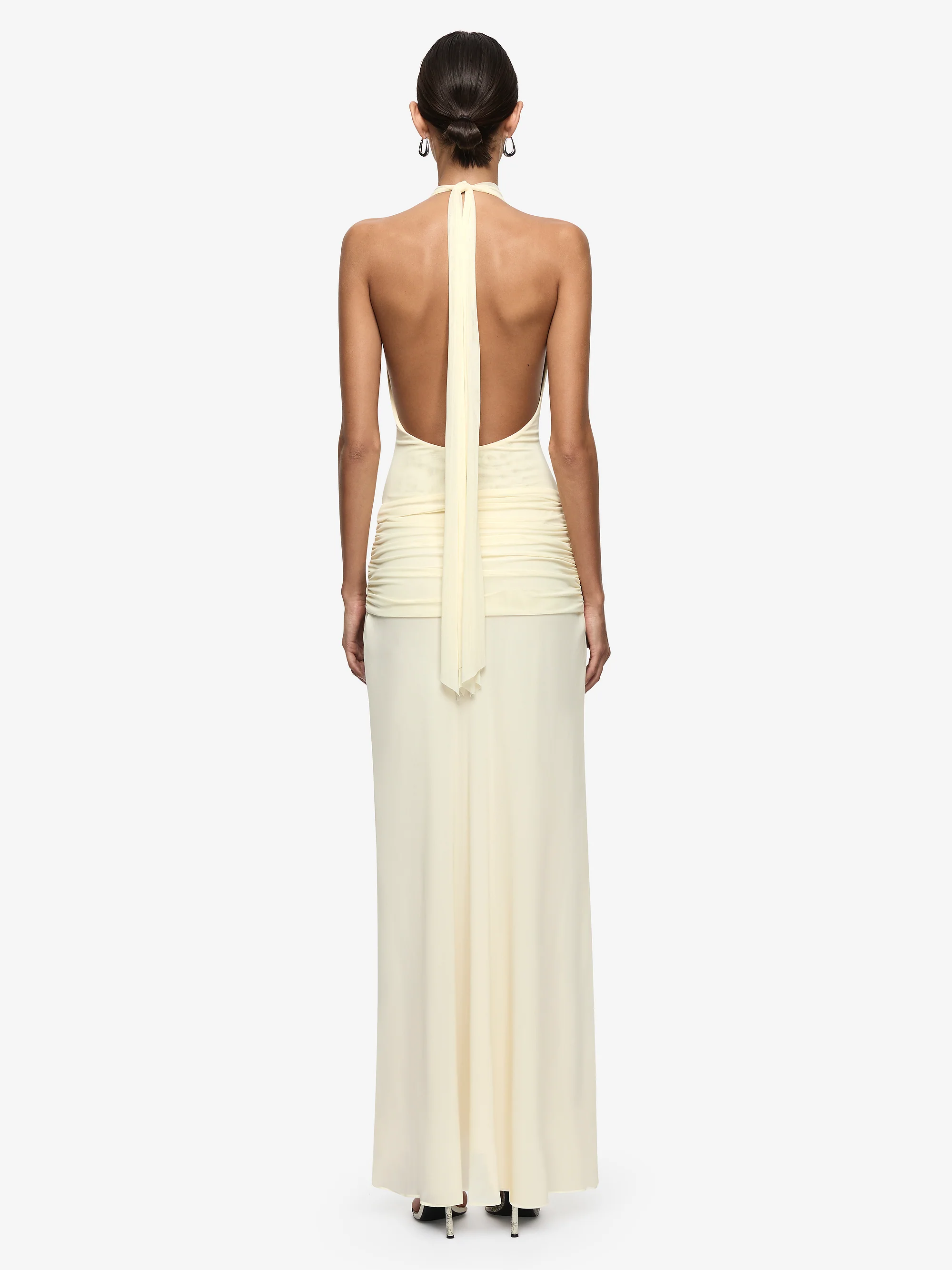 JASMIN HALTER DRESS - LEMON SORBET - Image 4