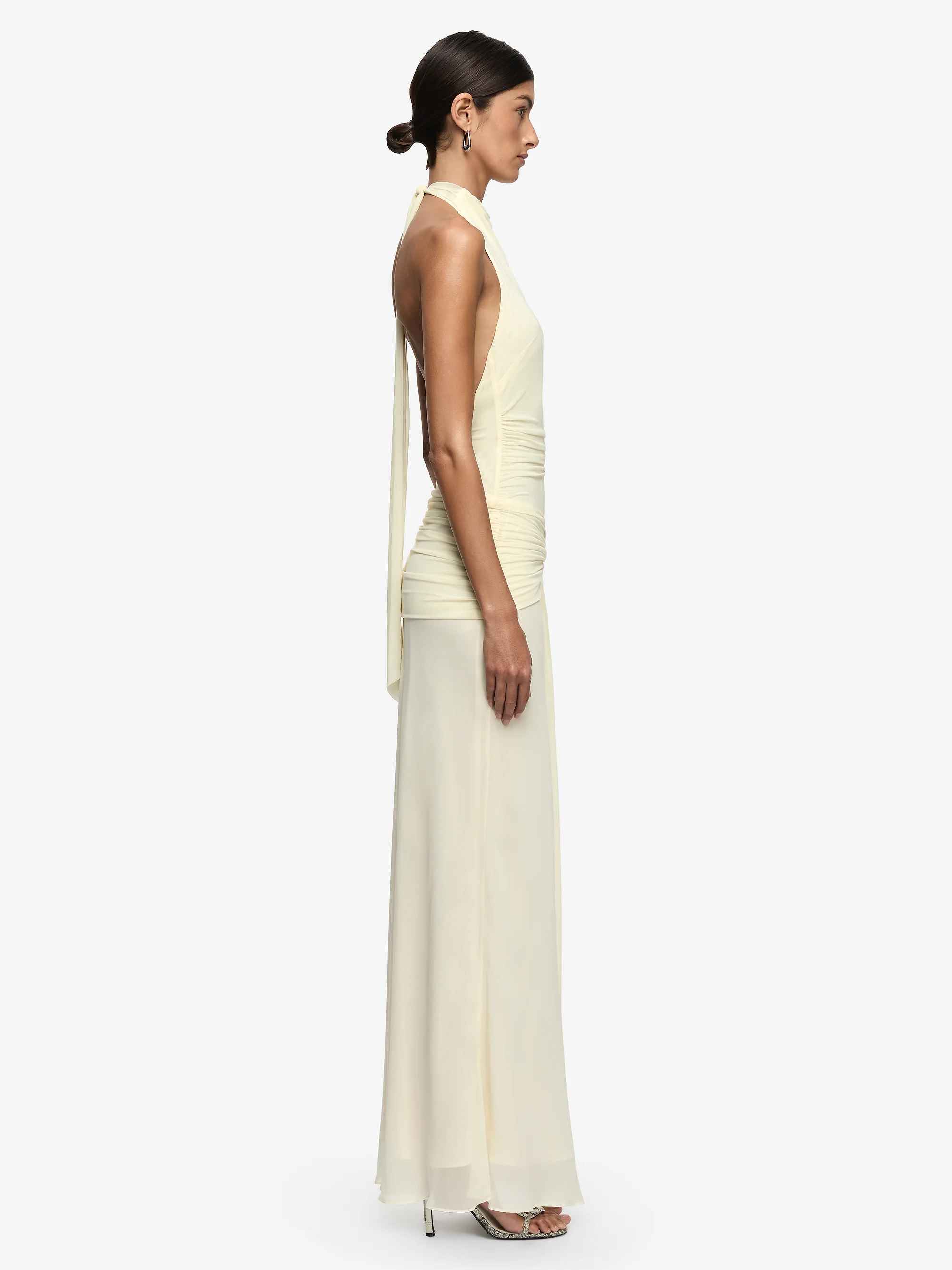 JASMIN HALTER DRESS - LEMON SORBET - Image 5