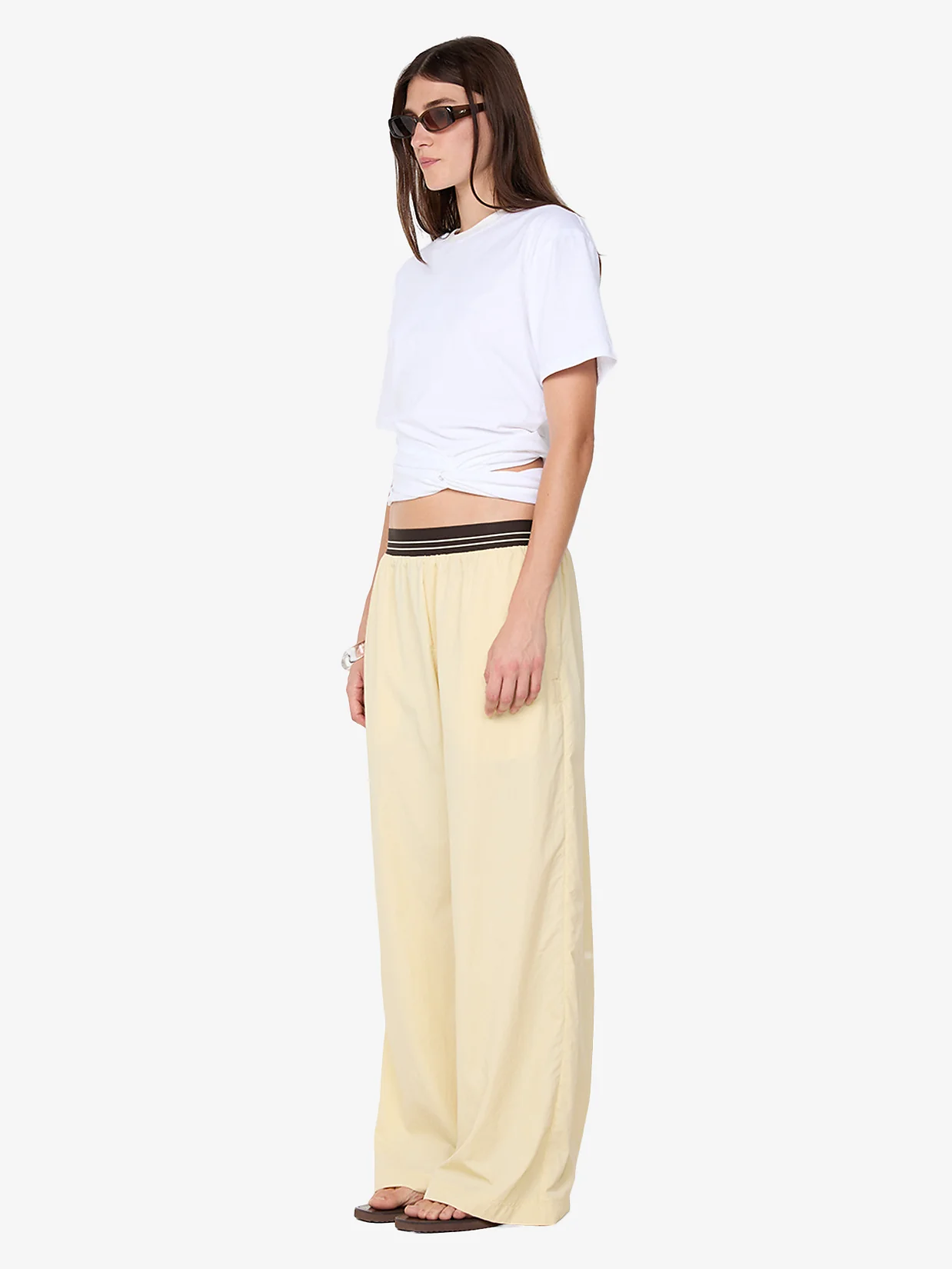 JERRI WIDE LEG PANT - BUTTER - Image 3