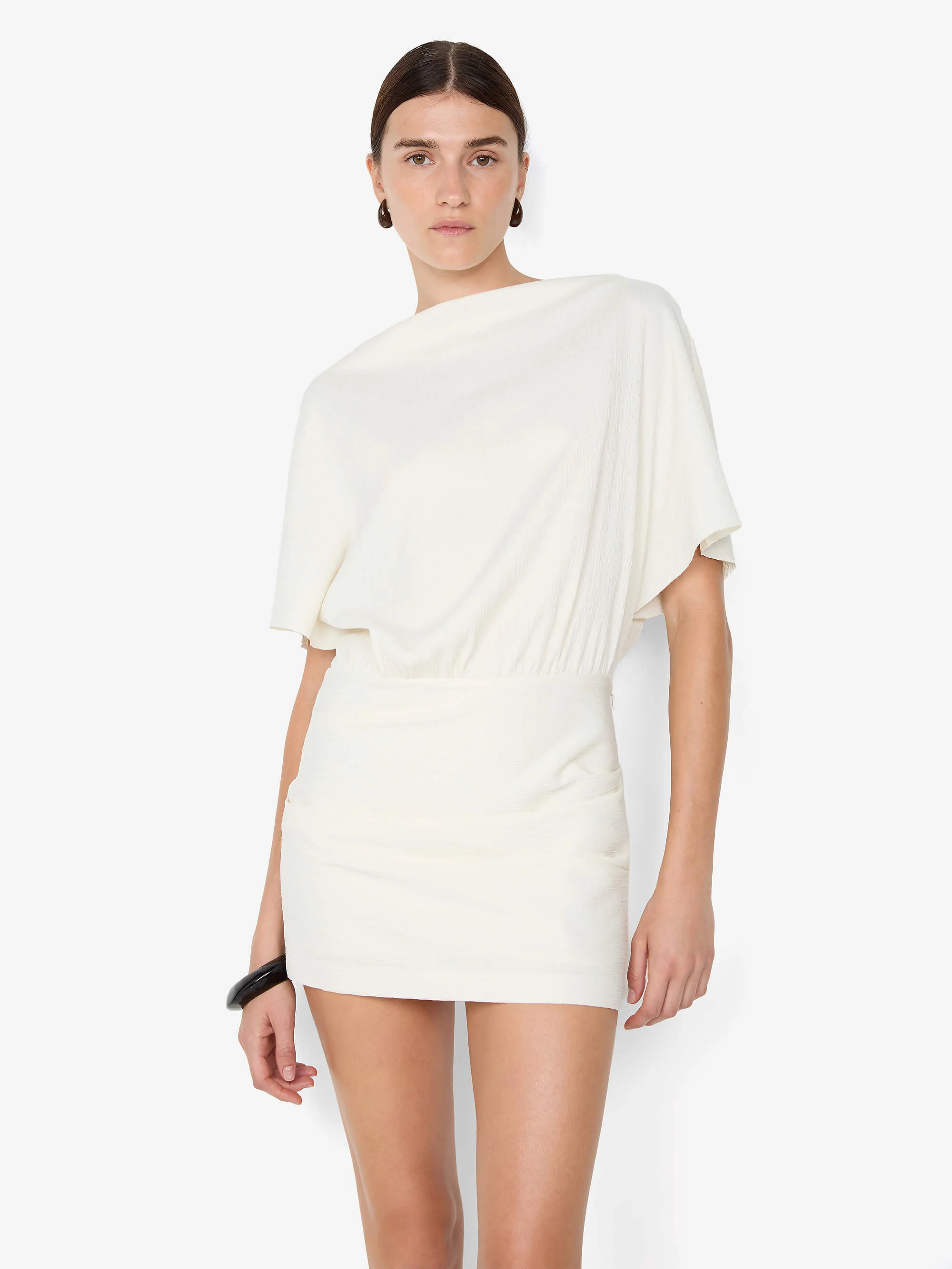 JOLENE MINI DRESS - IVORY - Image 3