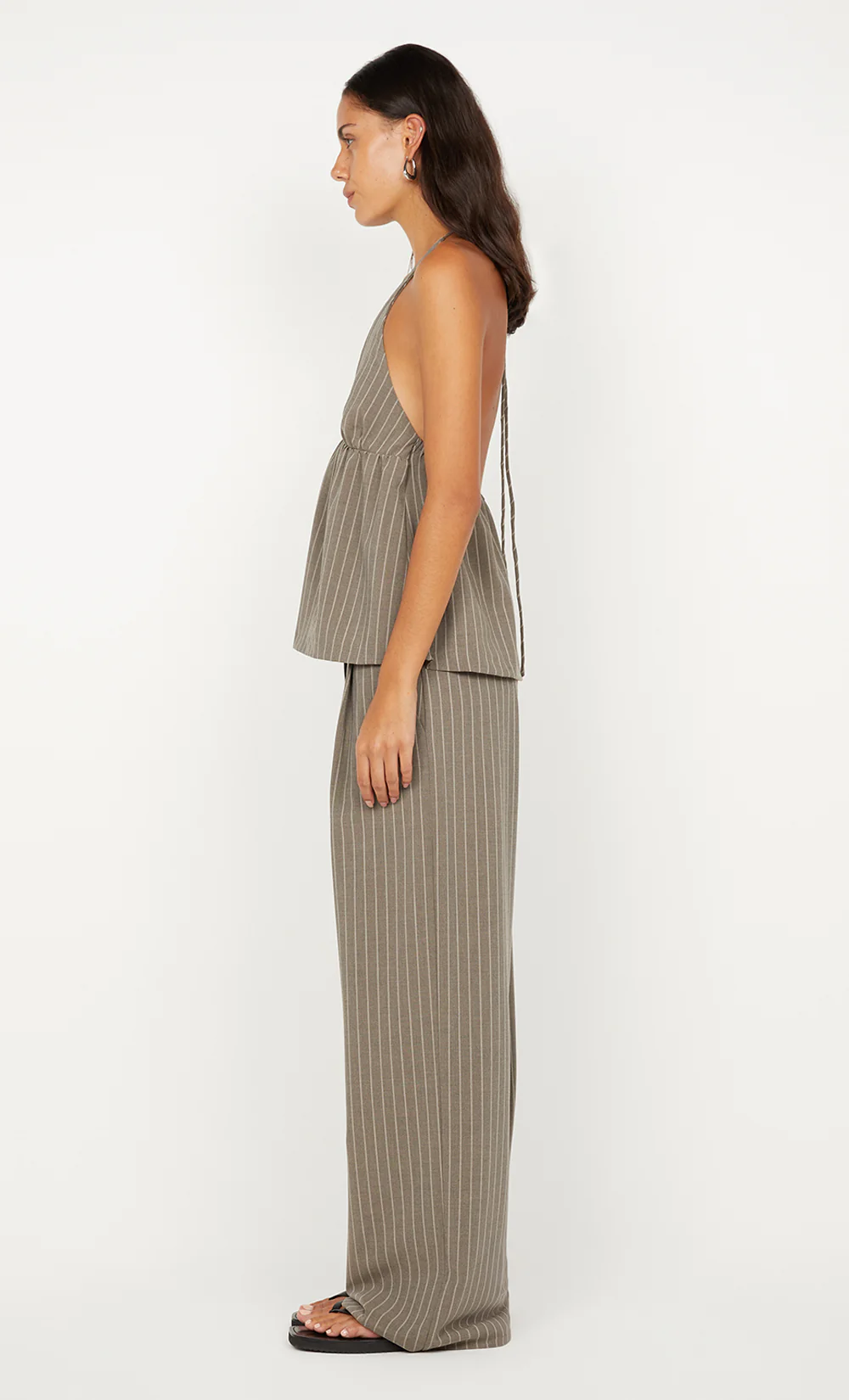 JONNI PANT - CHARCOAL STRIPE - Image 5