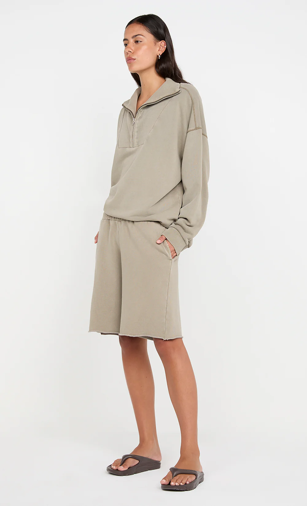 JORJA WIDE LEG SHORT - TAUPE