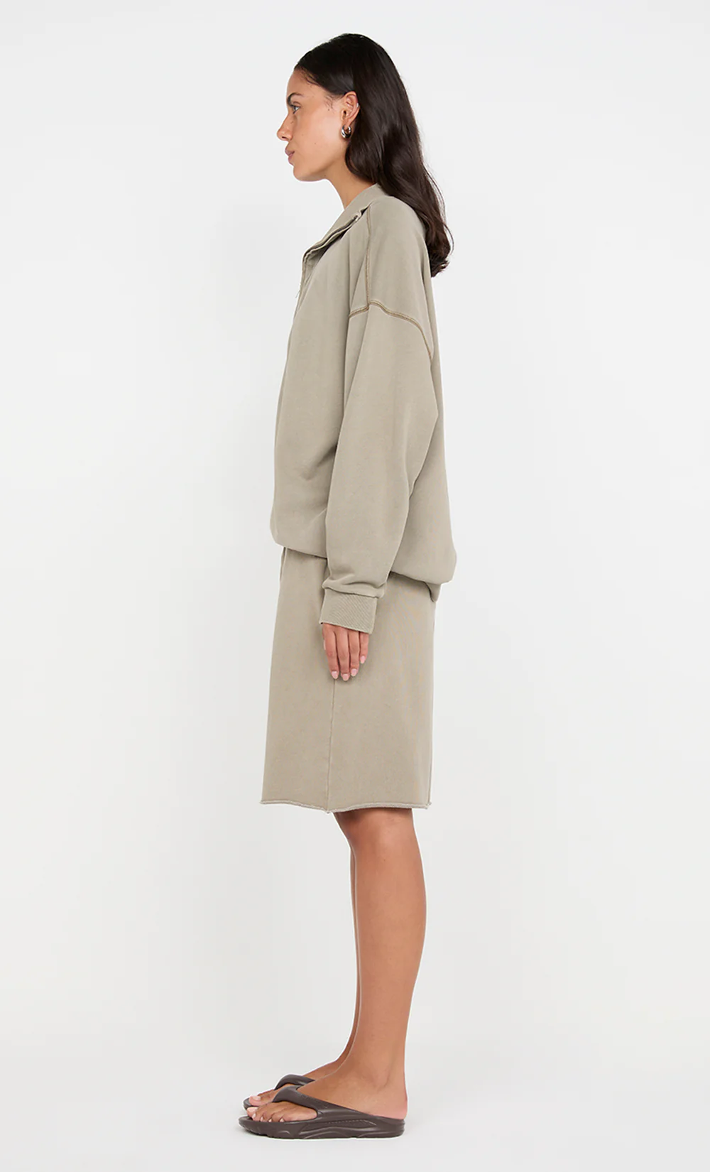 JORJA WIDE LEG SHORT - TAUPE - Image 3