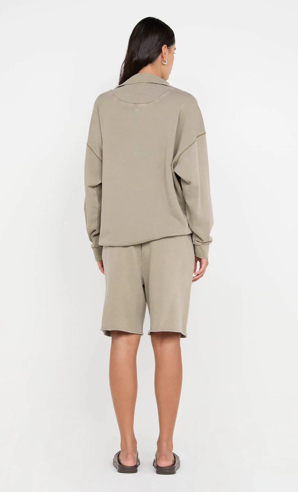 JORJA WIDE LEG SHORT - TAUPE - Image 4