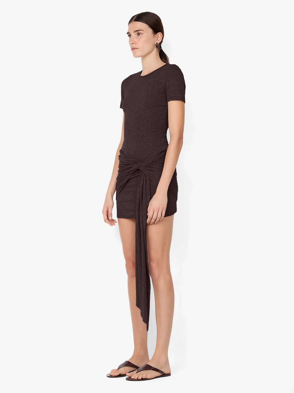 KLEO MINI DRESS - DARK CHOCOLATE - Image 2
