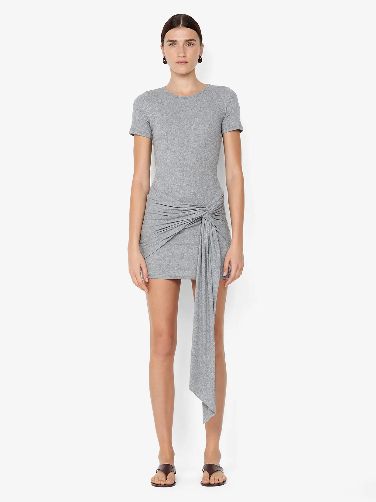 KLEO MINI DRESS - GREY MARLE