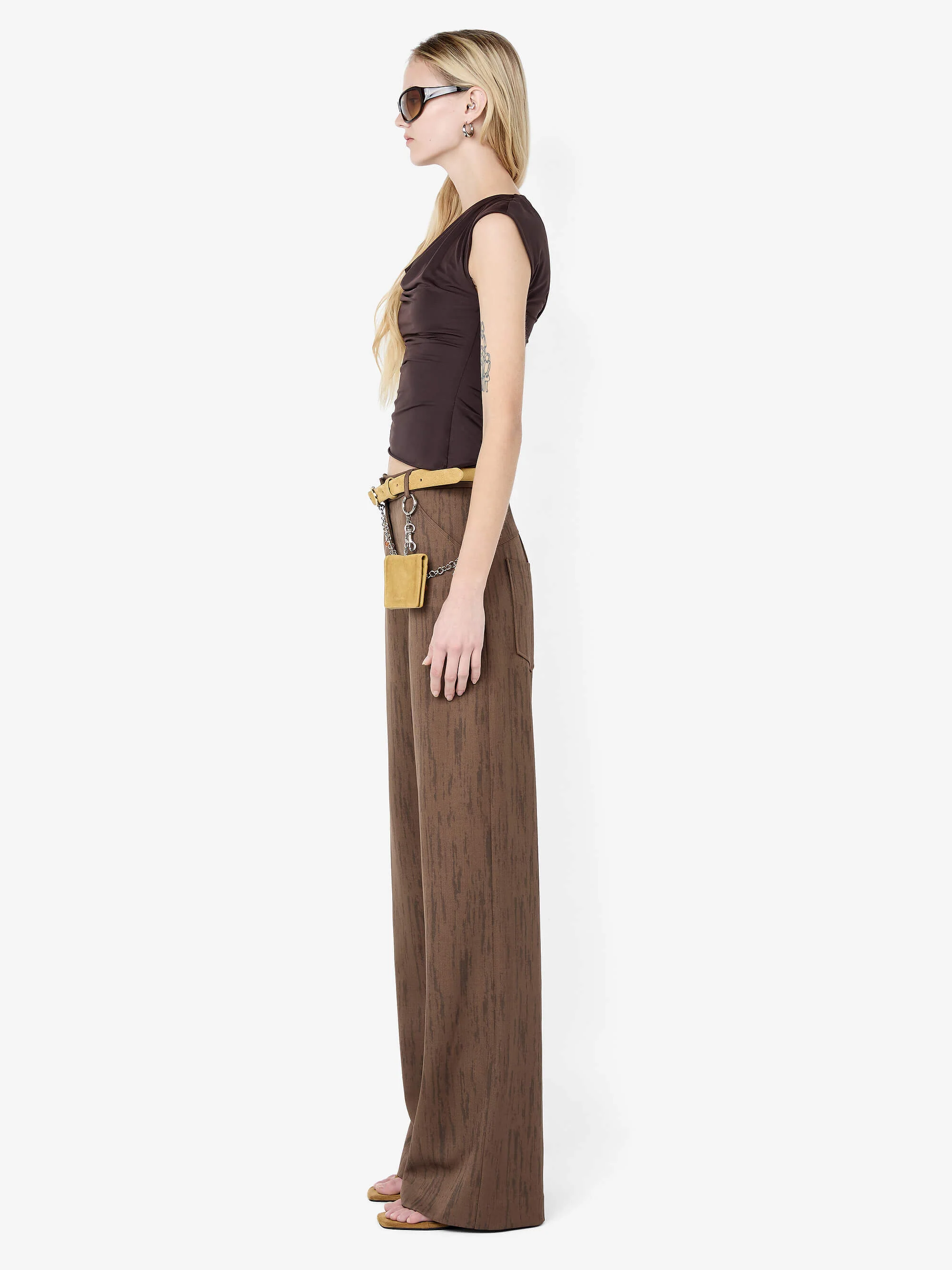 LAURENT PANT - WOODGRAIN CHOC - Image 2