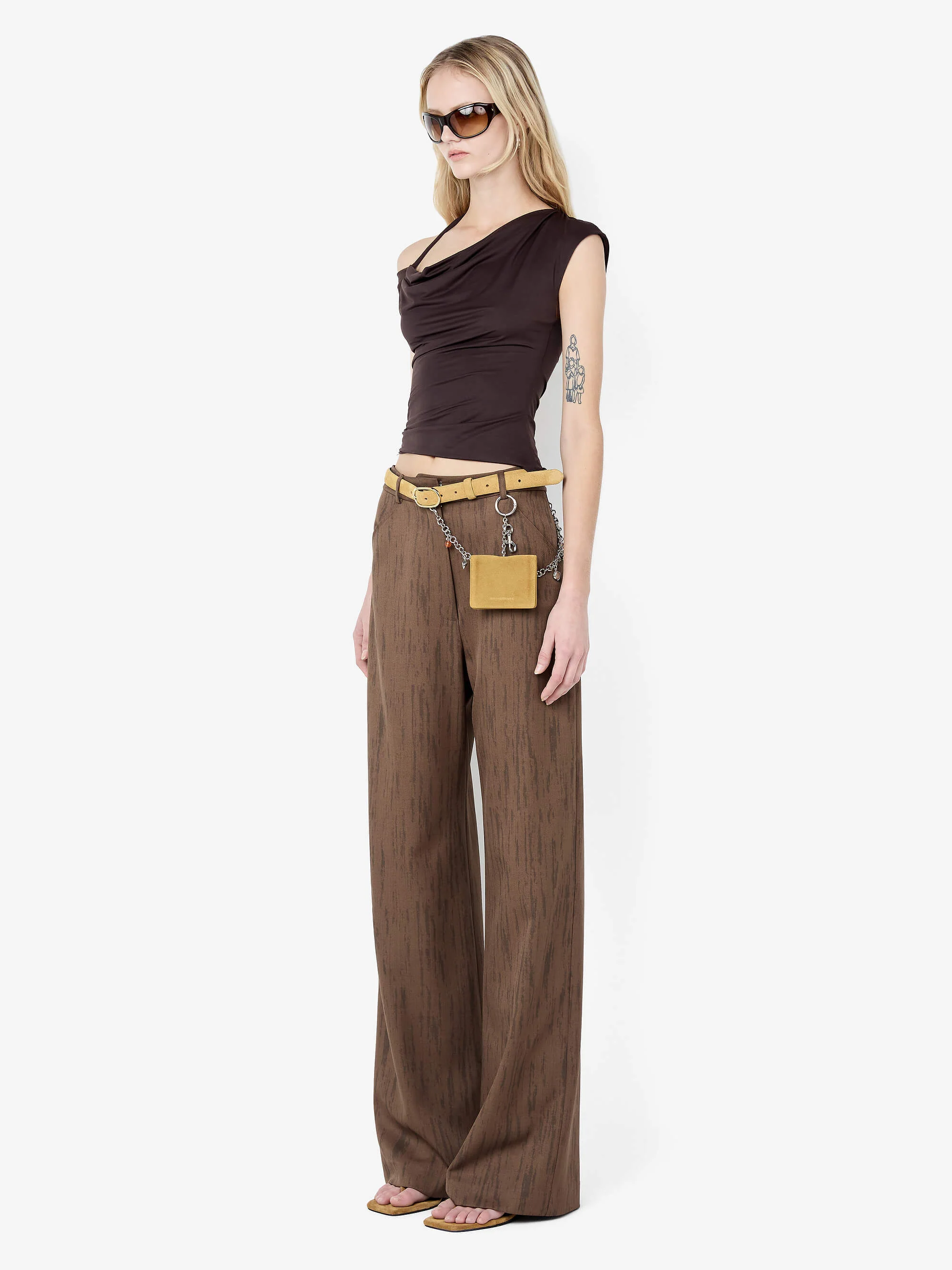 LAURENT PANT - WOODGRAIN CHOC - Image 3