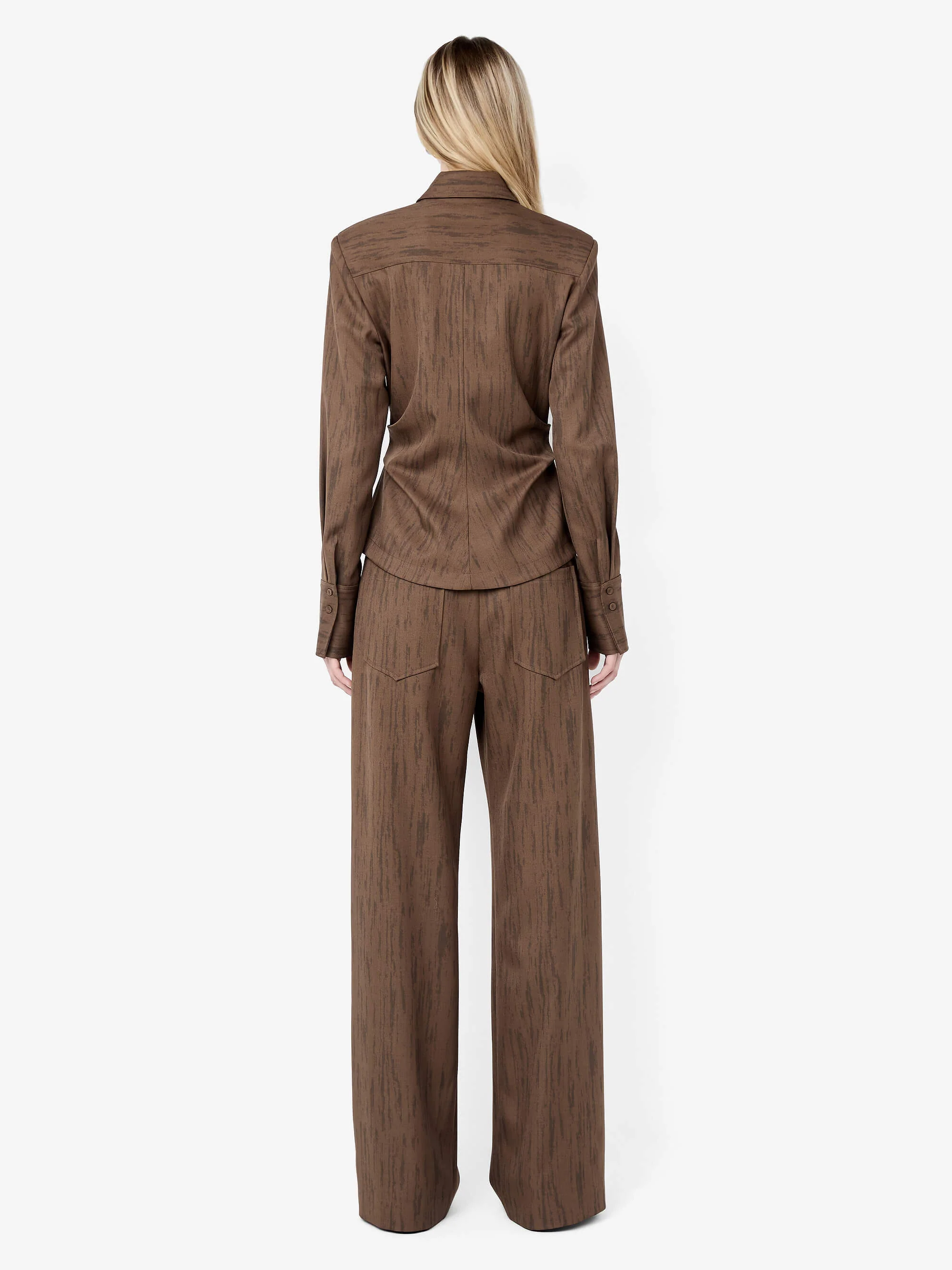 LAURENT SHIRT - WOODGRAIN CHOC - Image 4