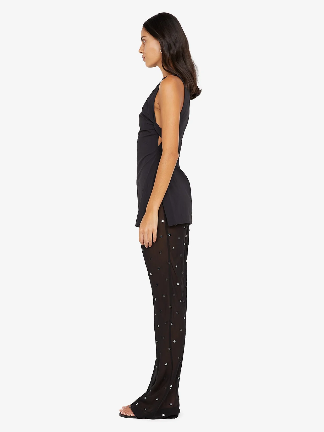 DOMENIC BOATNECK TOP - BLACK - Image 3