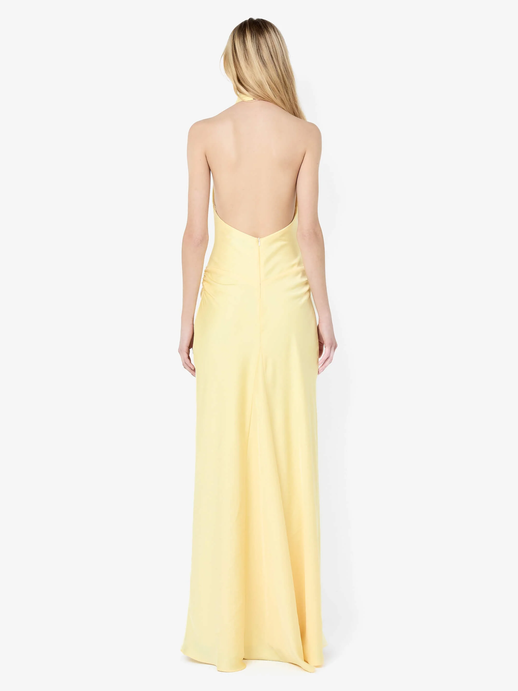 LISETTE HALTER MAXI DRESS - CITRON - Image 4