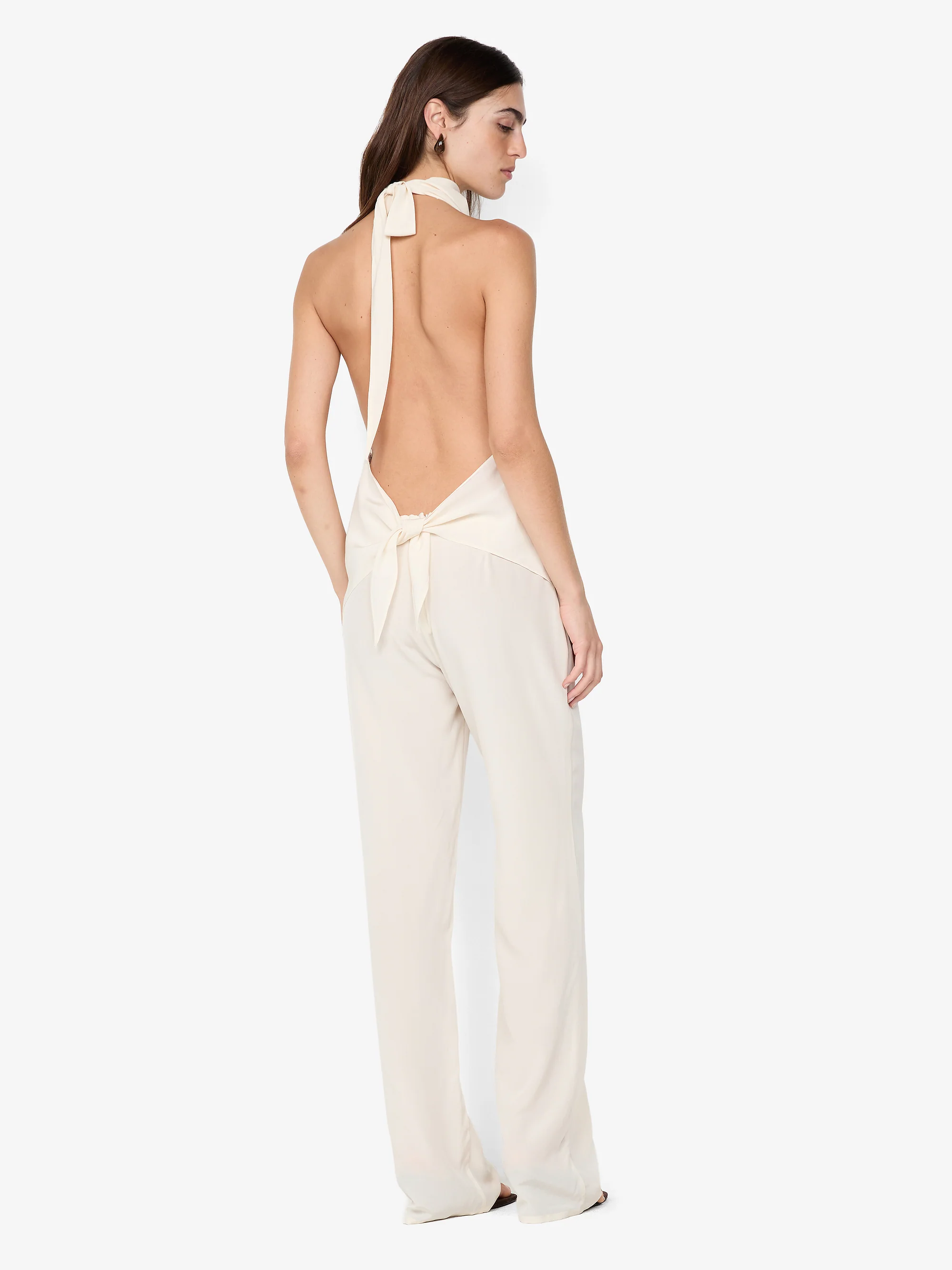 LUCIE HALTER TOP - IVORY - Image 4