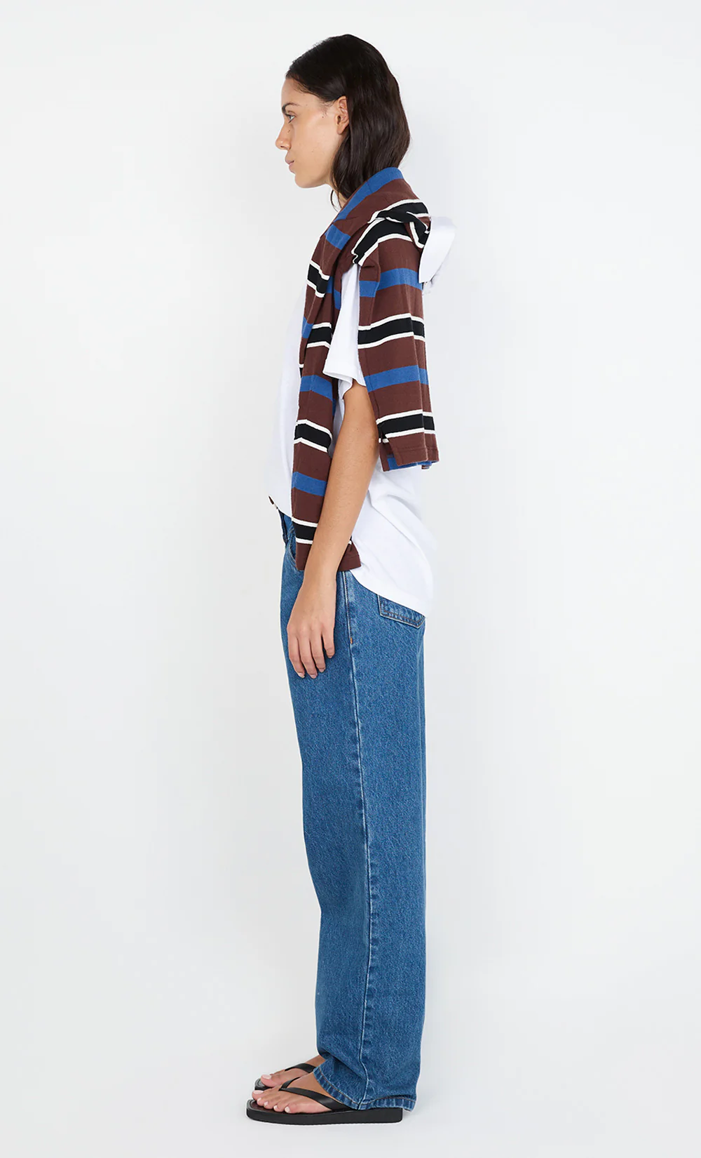 LUCIEN CONTRAST JEAN - INDIGO/WASHED DENIM - Image 4