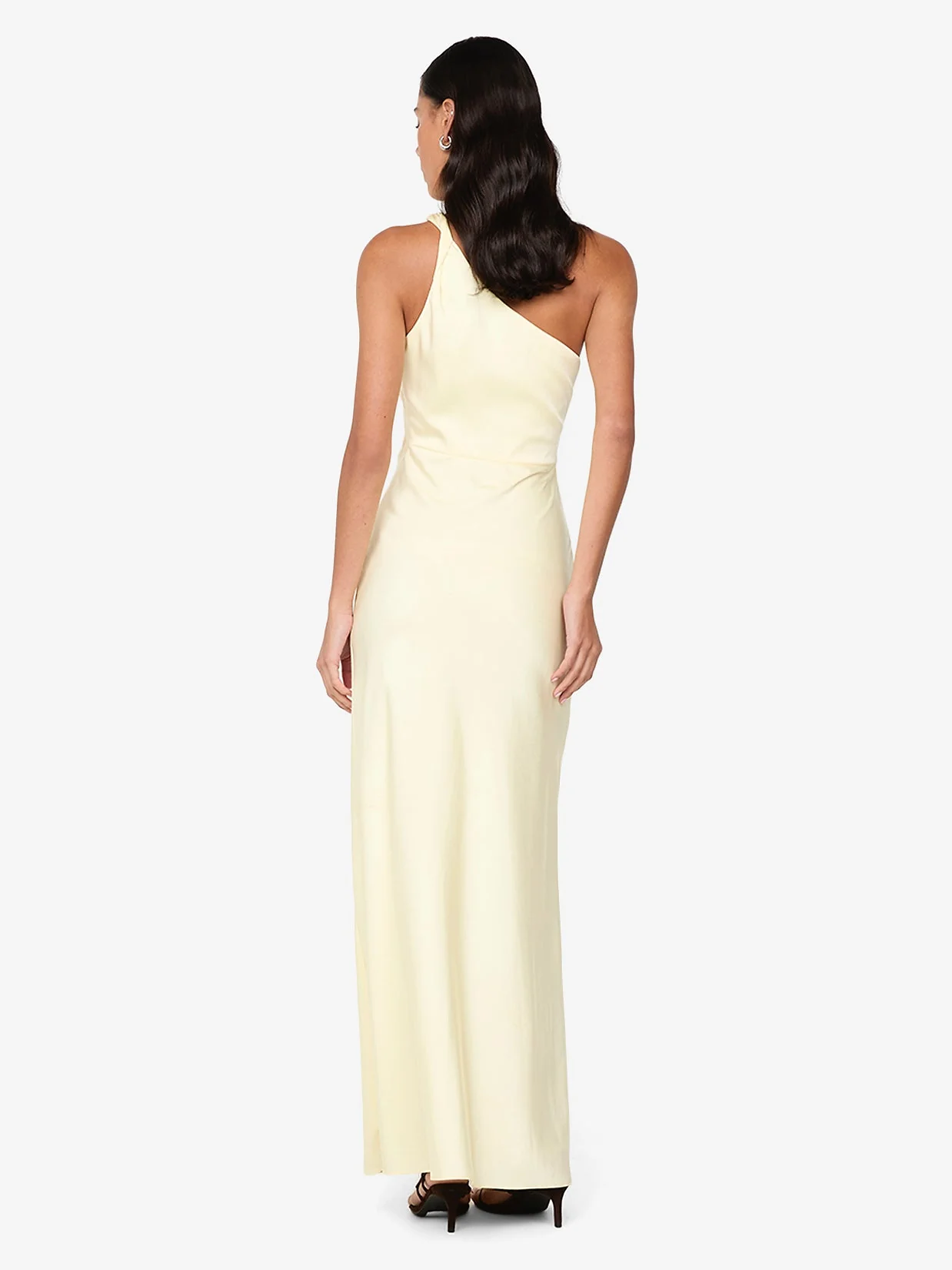 LUNETTA ASYM DRESS - ICE YELLOW - Image 3