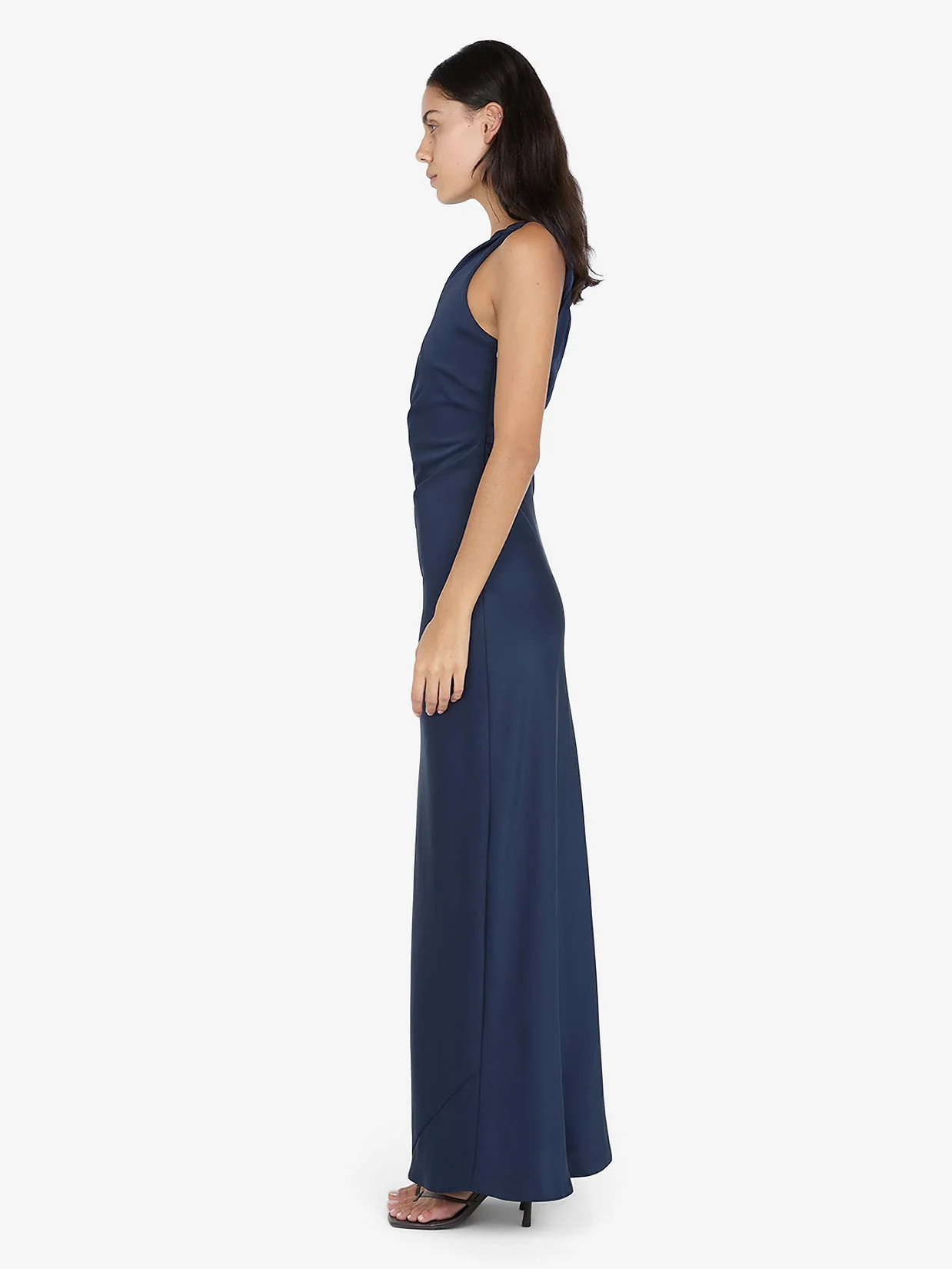 LUNETTA ASYM DRESS - INK - Image 3