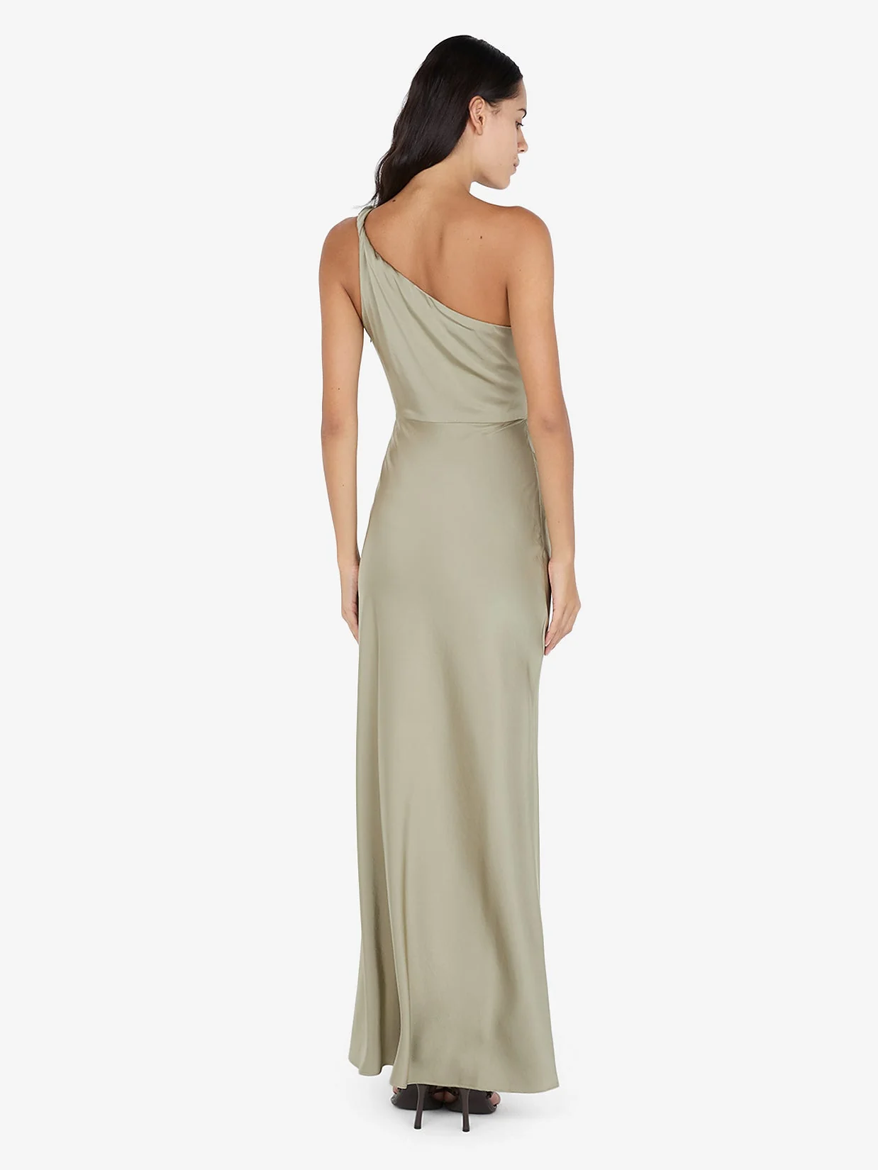 LUNETTA ASYM DRESS - SAGE - Image 2