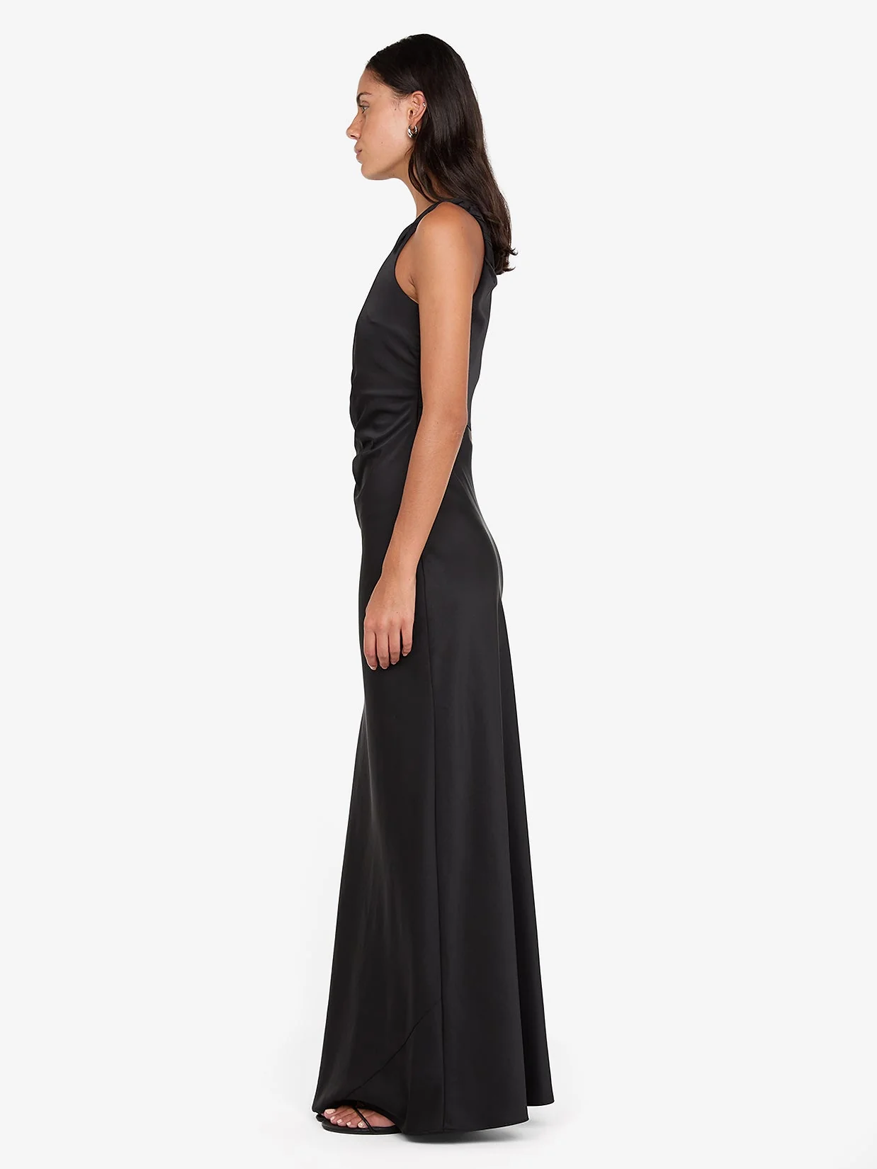 LUNETTA TWIST STRAP DRESS - BLACK - Image 4