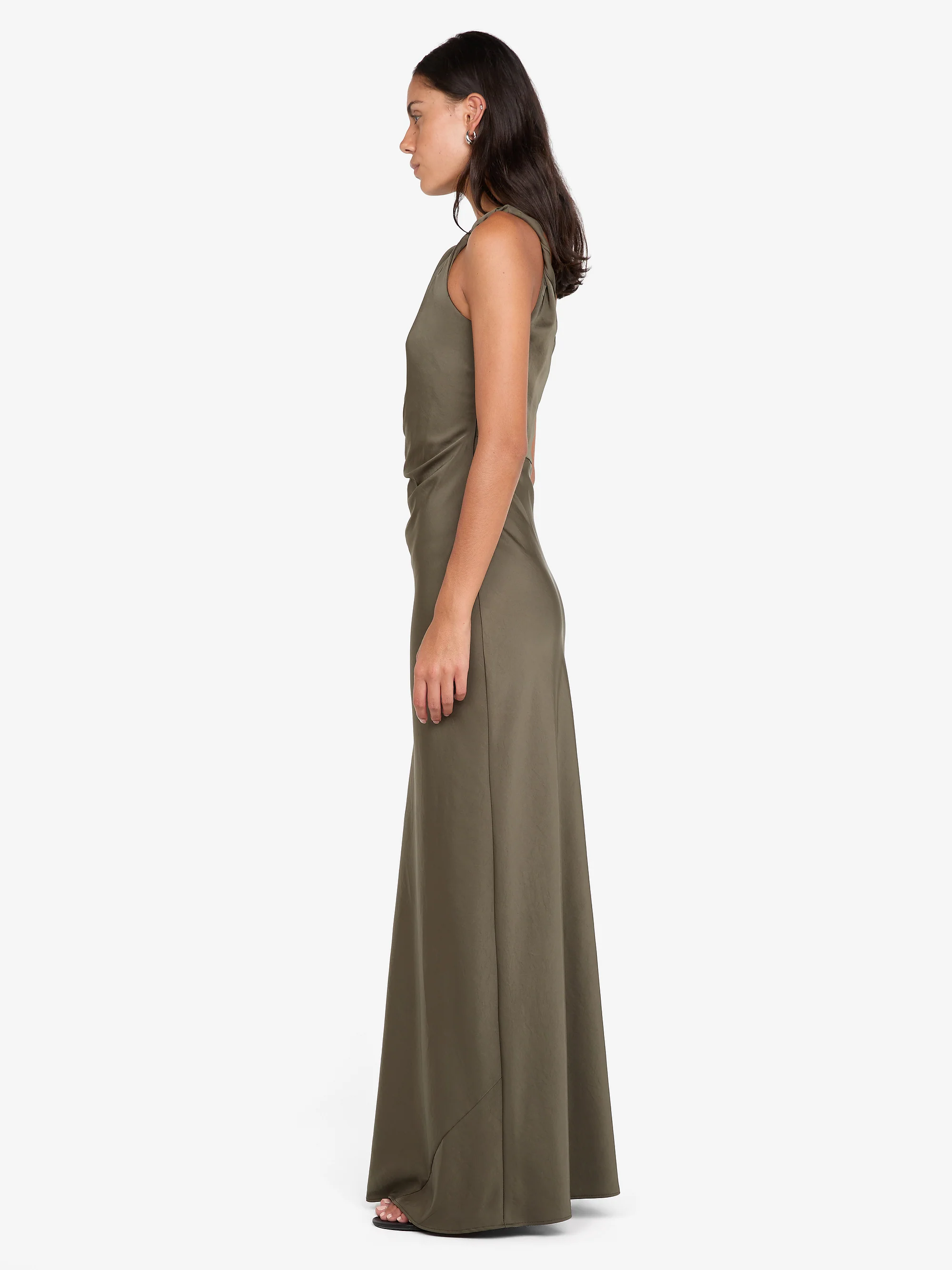 LUNETTA TWIST STRAP DRESS - DARK WILLOW - Image 2