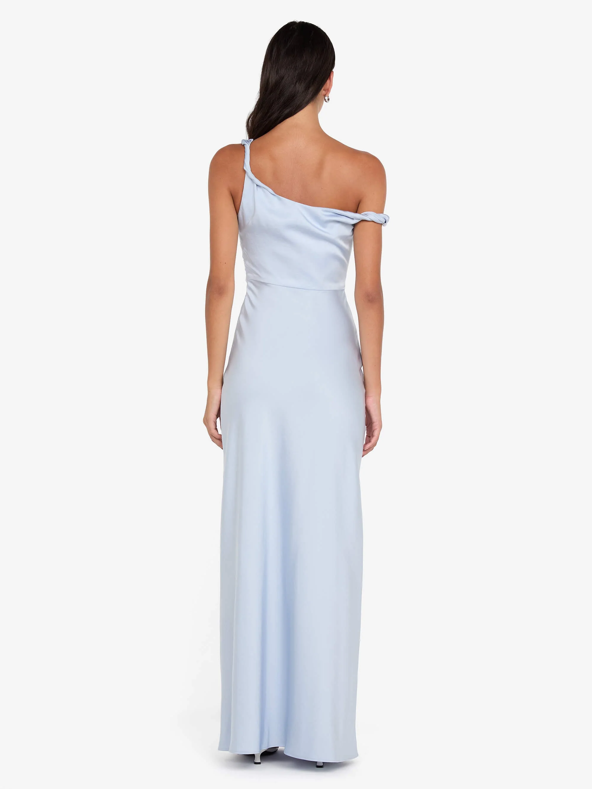 LUNETTA TWIST STRAP DRESS - DUSTY BLUE - Image 4