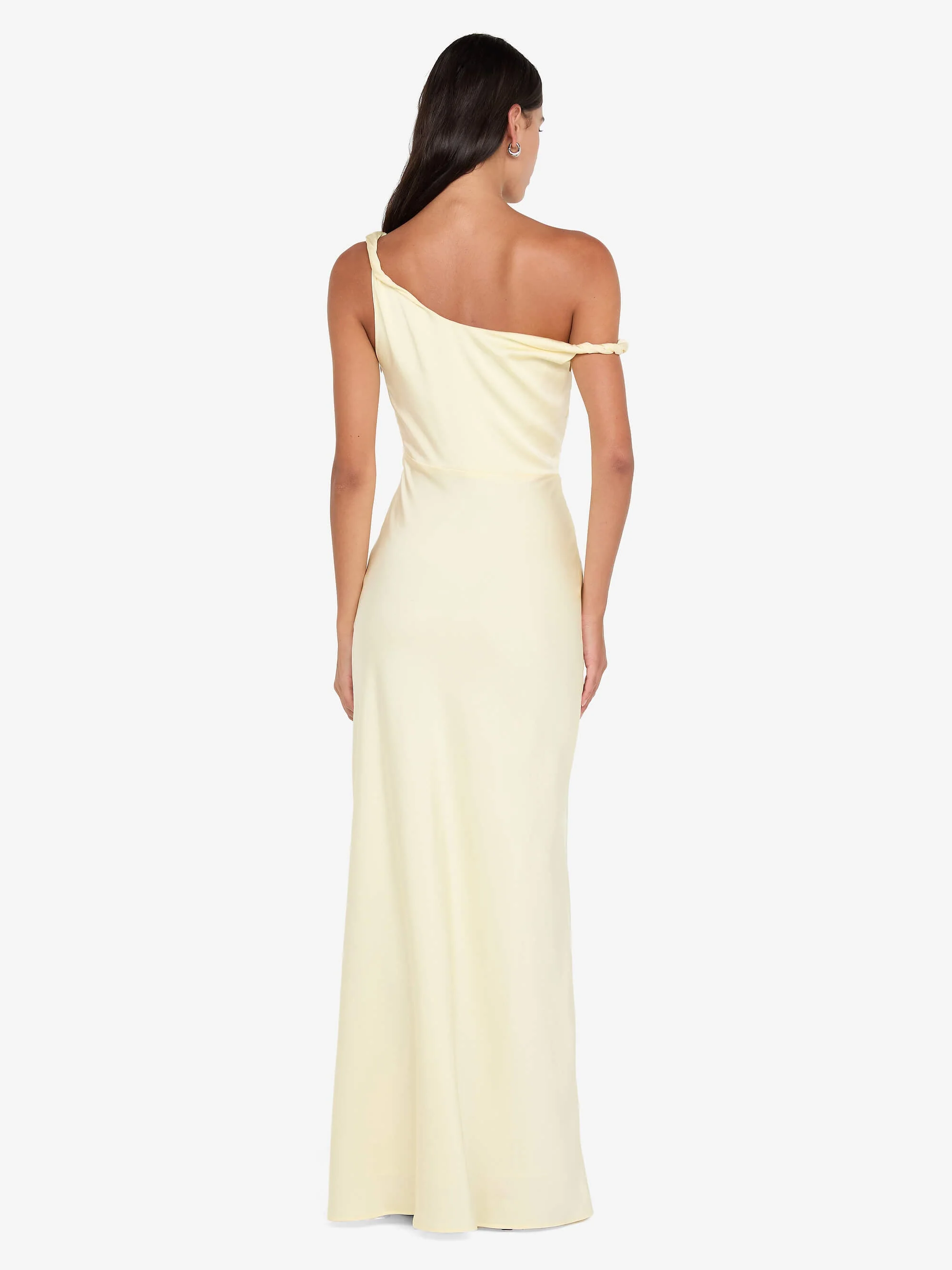 LUNETTA TWIST STRAP DRESS - ICE YELLOW - Image 4