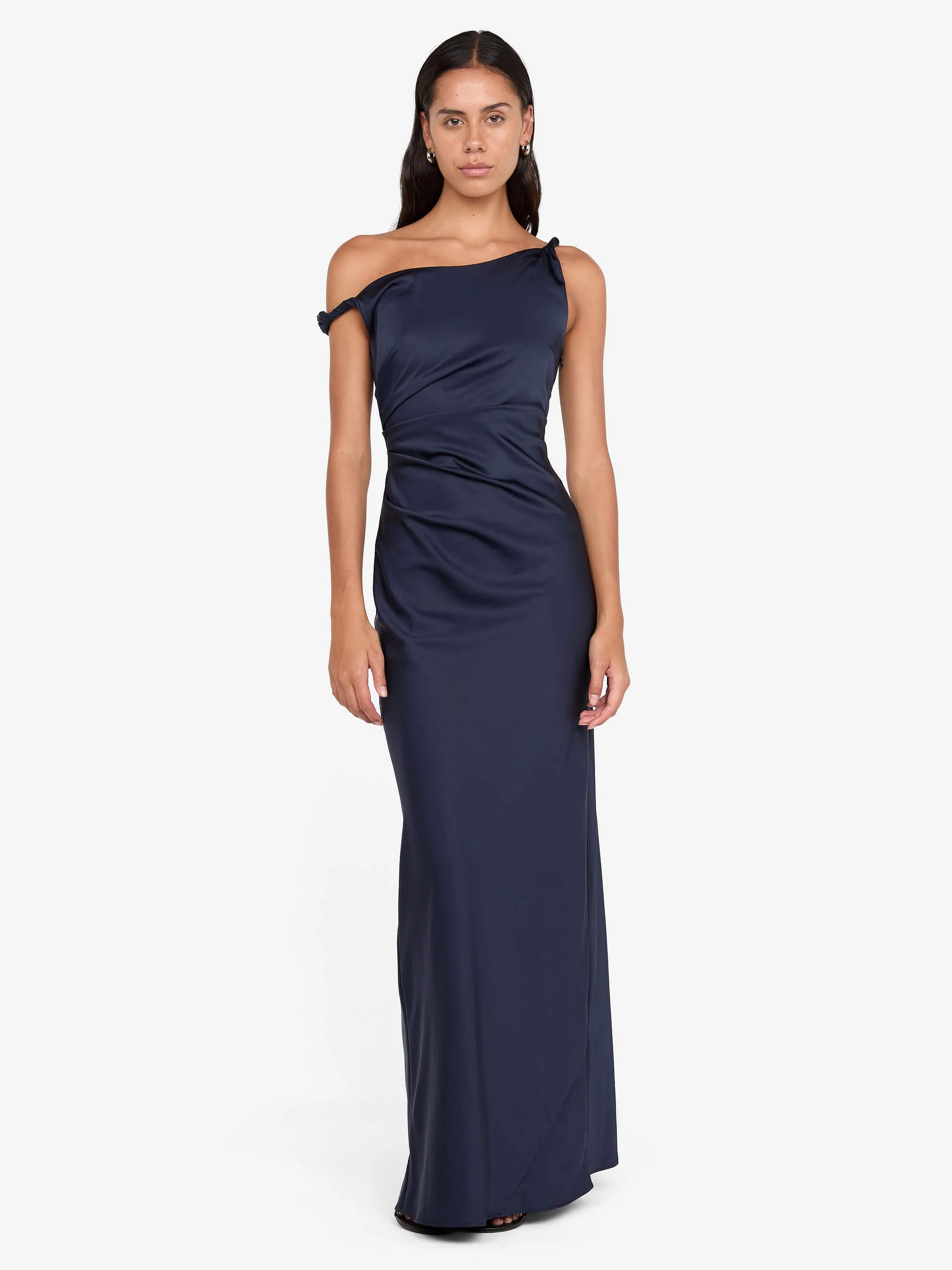 LUNETTA TWIST STRAP DRESS - INK