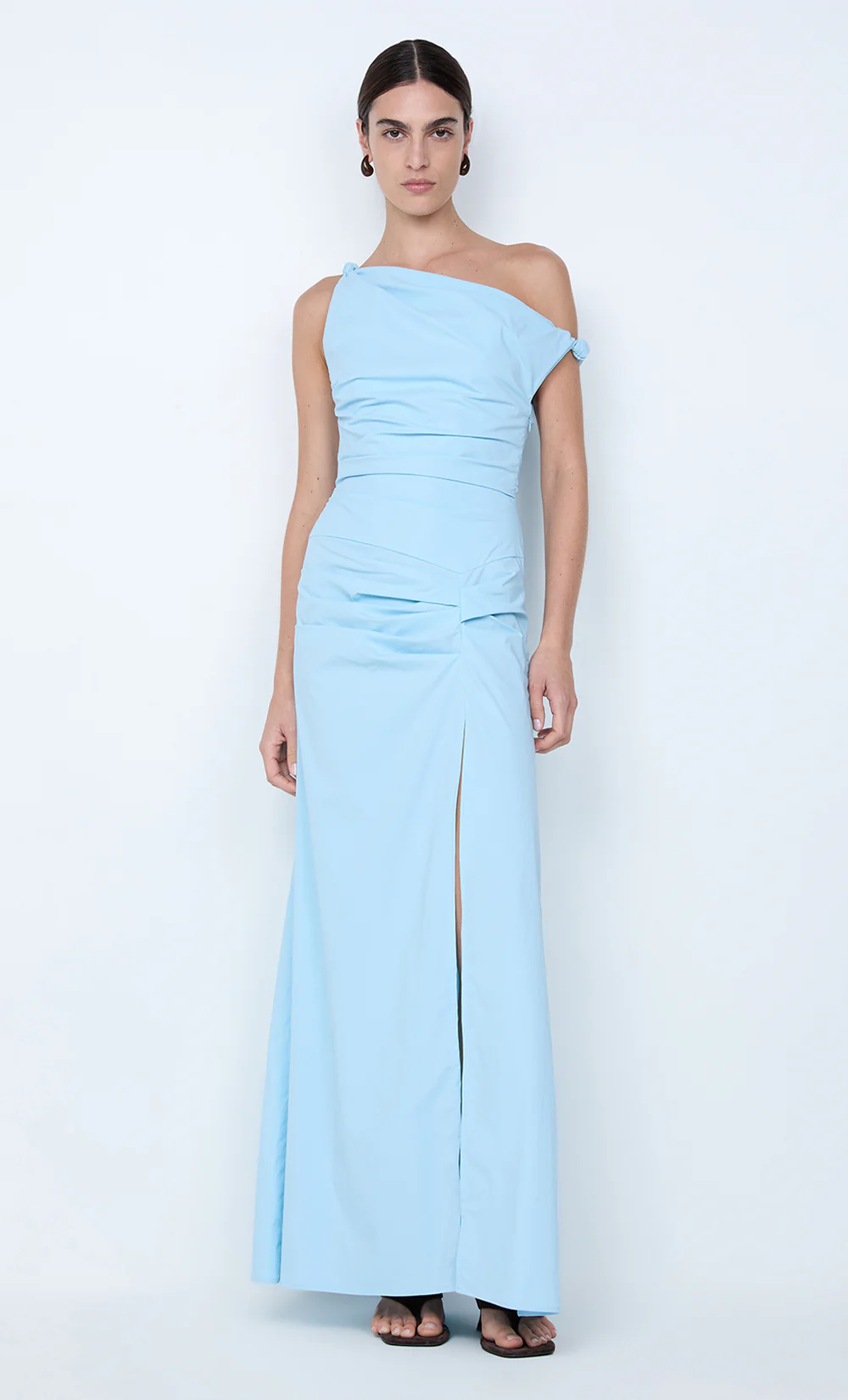 LYANA ASYM MAXI DRESS - SKY BLUE