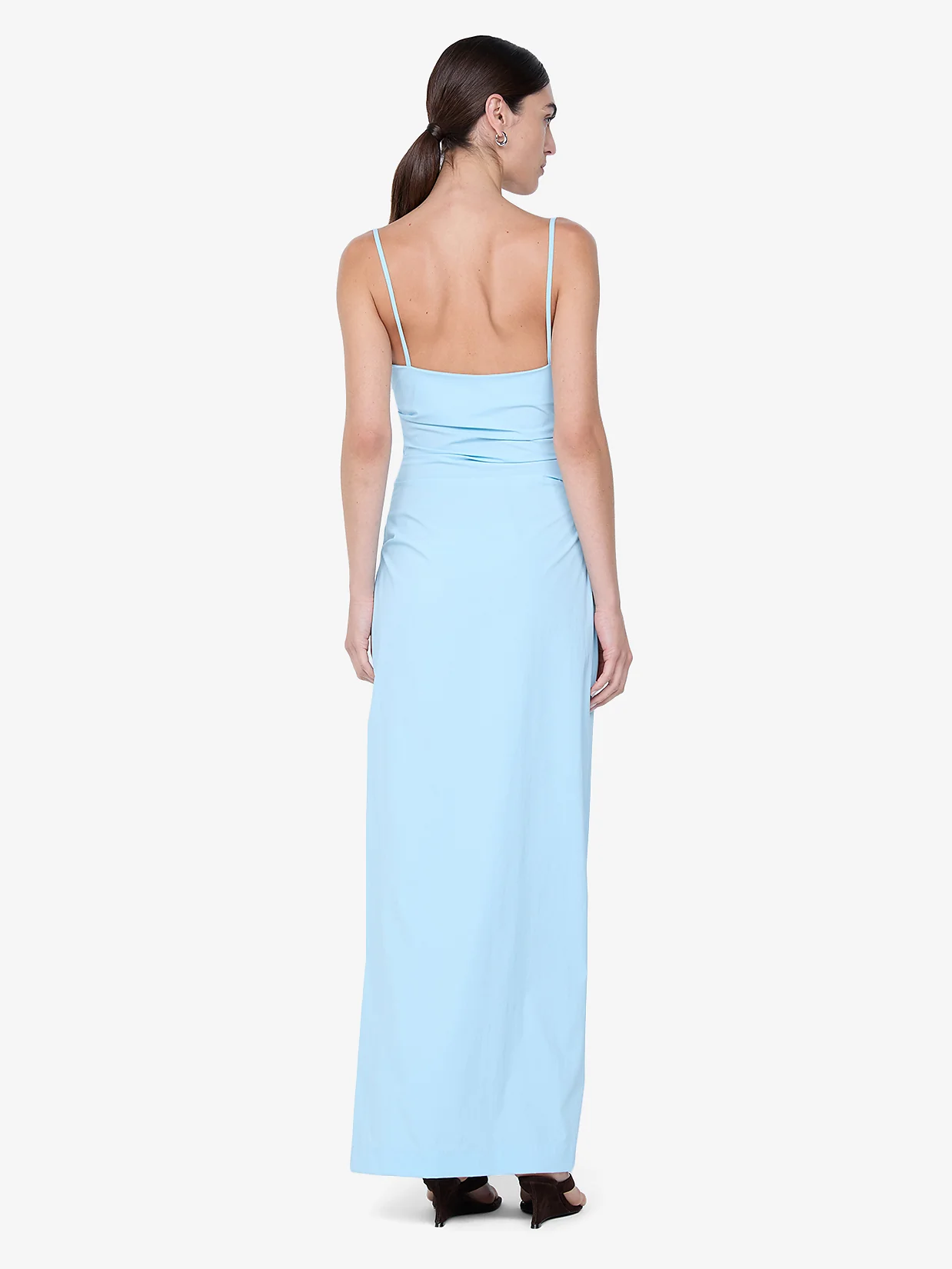 LYANA COWL NECK MAXI DRESS - SKY BLUE - Image 3