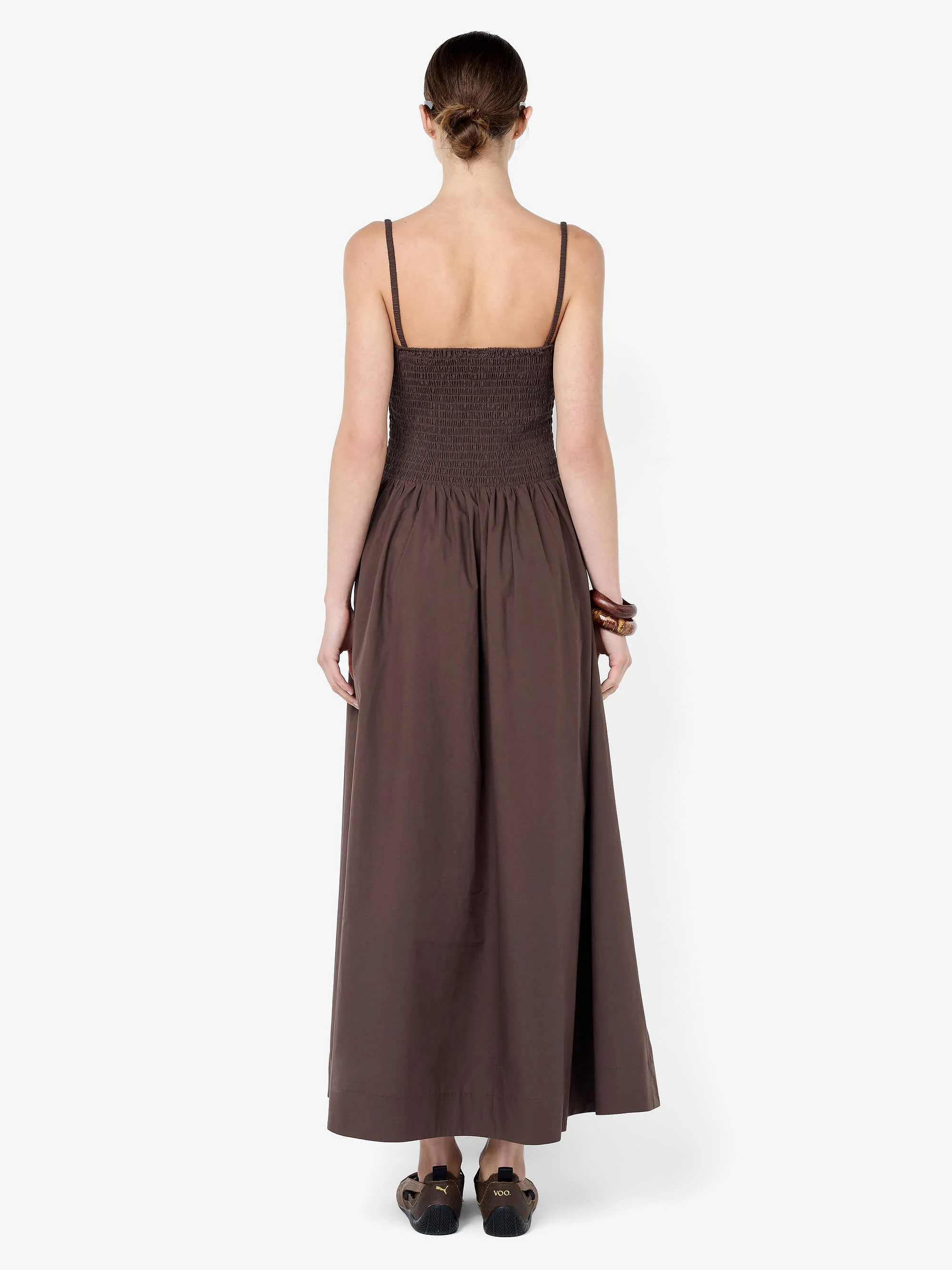 MARCELINE MAXI DRESS - DARK CHOCOLATE - Image 3