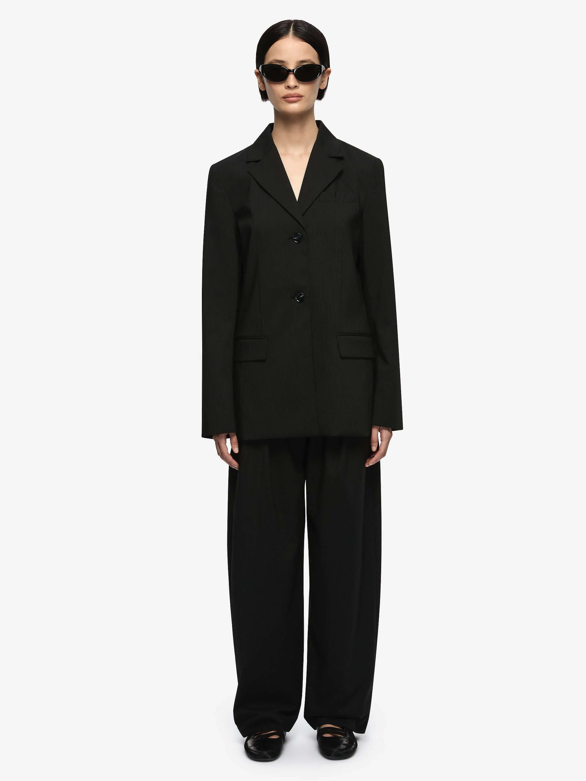 MARCELLI PANT - BLACK/WHITE STRIPE - Image 4