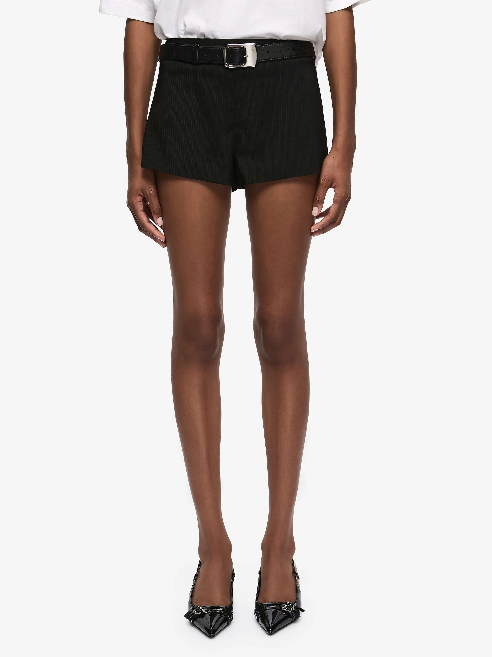 MARCELLI SHORT - BLACK/WHITE STRIPE - Image 4