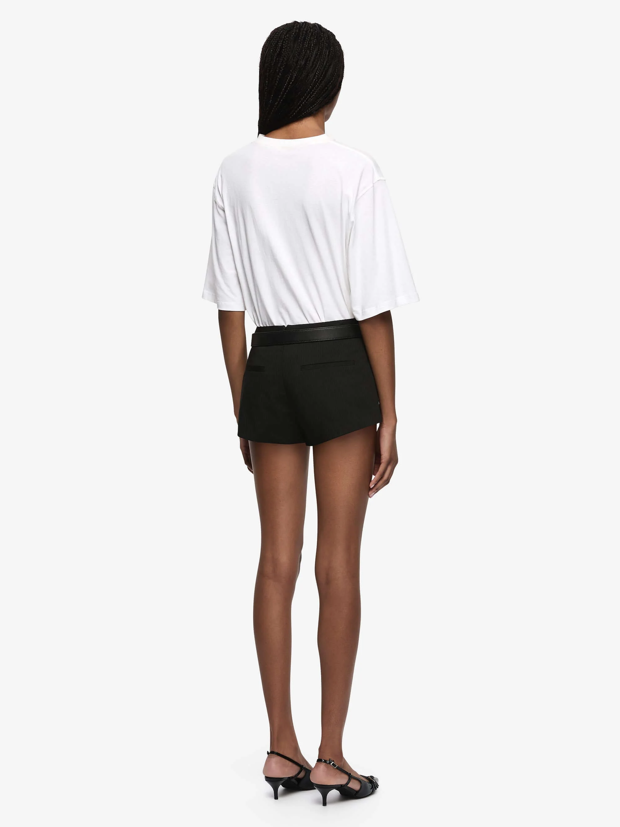 MARCELLI SHORT - BLACK/WHITE STRIPE - Image 5