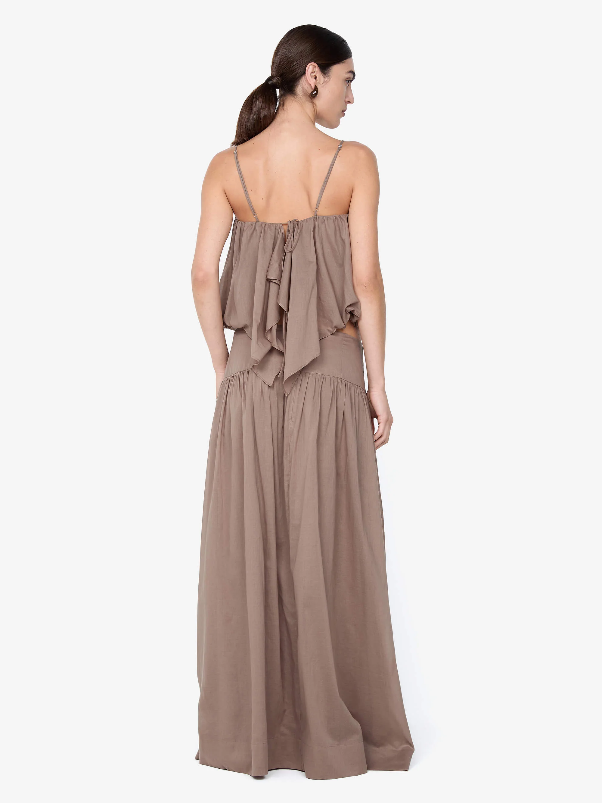 MARLOWE MAXI SKIRT - TAUPE - Image 2
