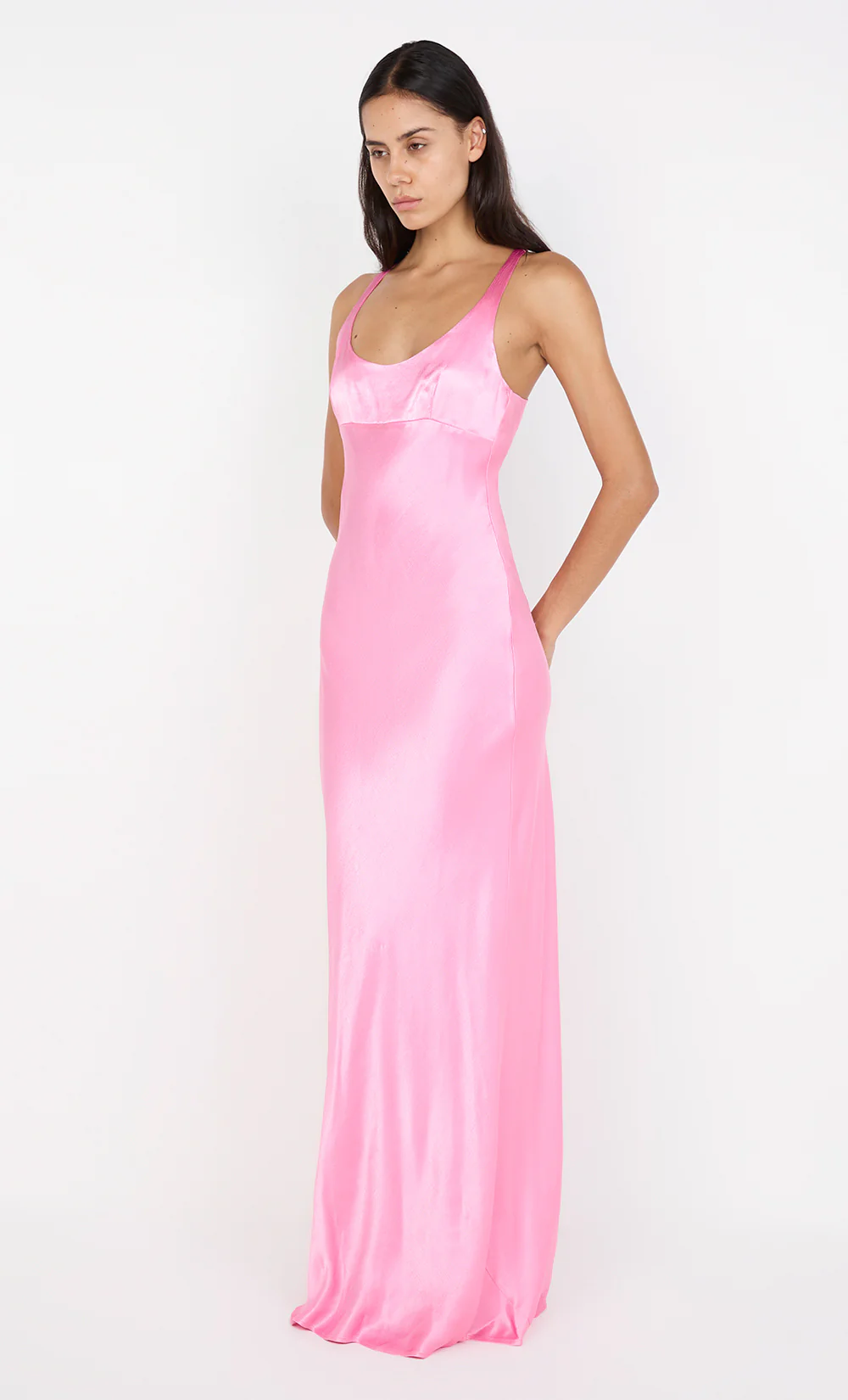 MAXINA CROSSOVER DRESS - CANDY PINK - Image 3