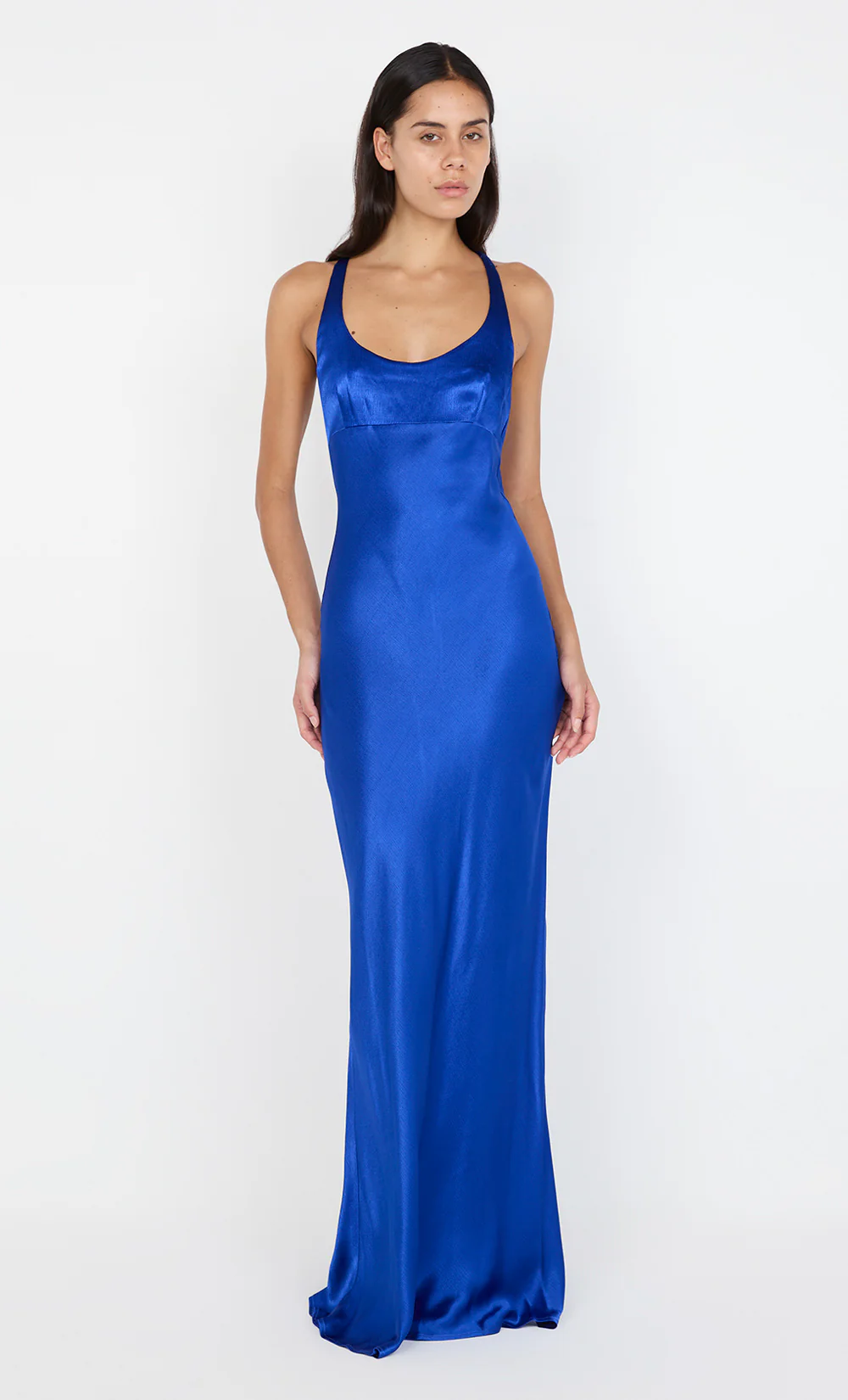 MAXINA CROSSOVER DRESS - MEDITERRANEAN BLUE