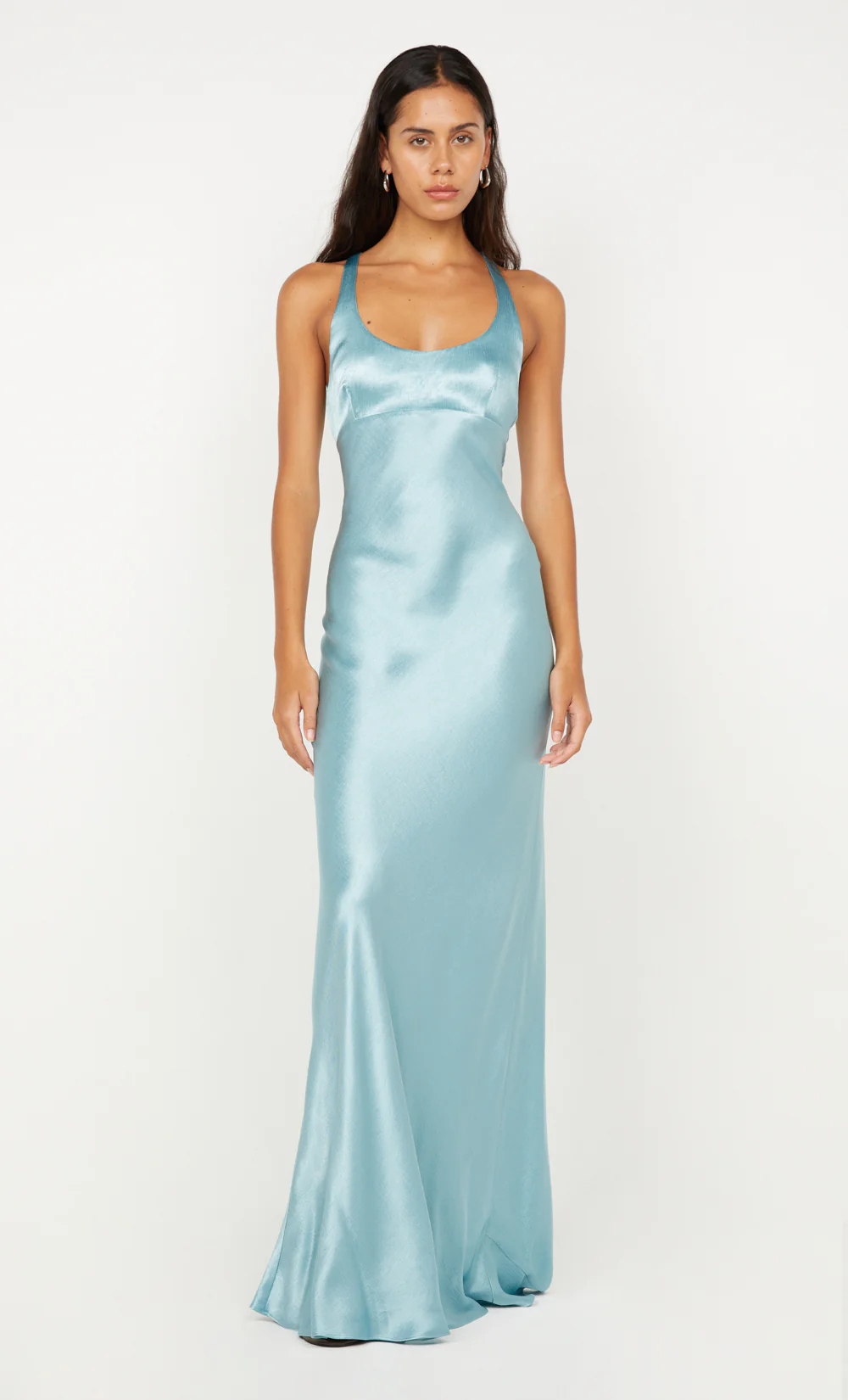 MAXINA CROSSOVER DRESS - SEA SPRAY