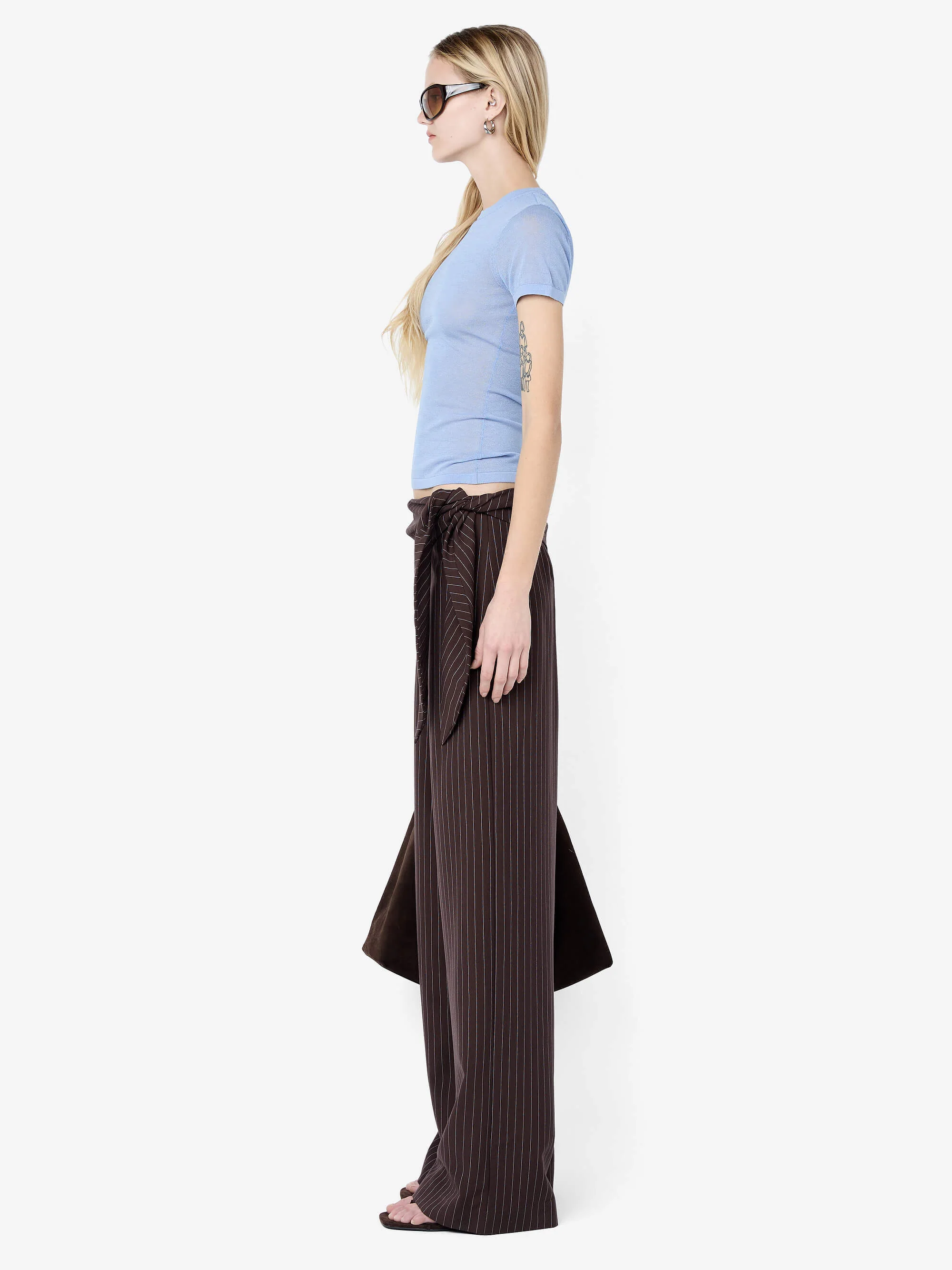 MELROSE BABY TEE - CHAMBRAY BLUE - Image 3