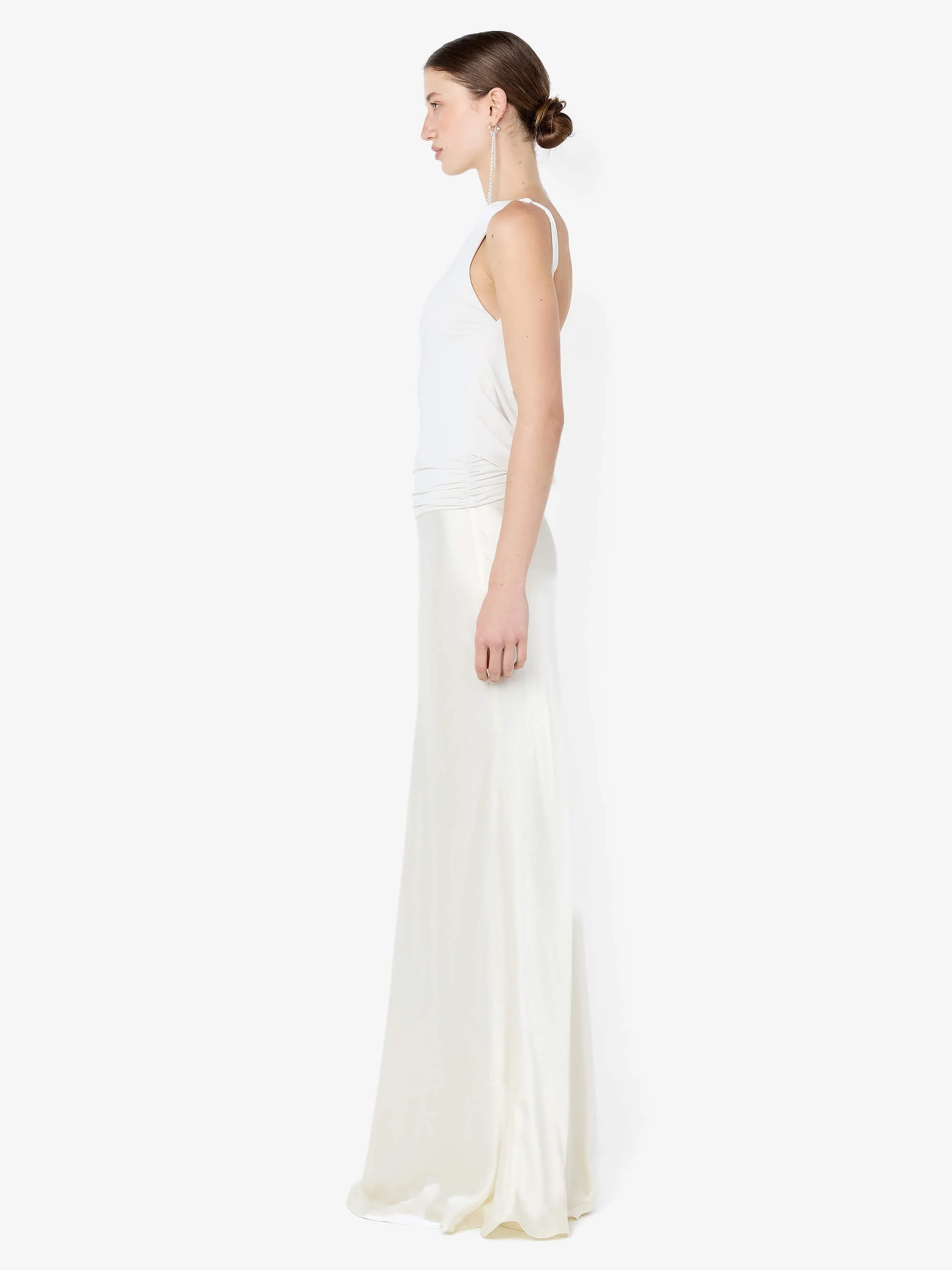 MIRABELLE COWL NECK MAXI DRESS - SNOW - Image 3