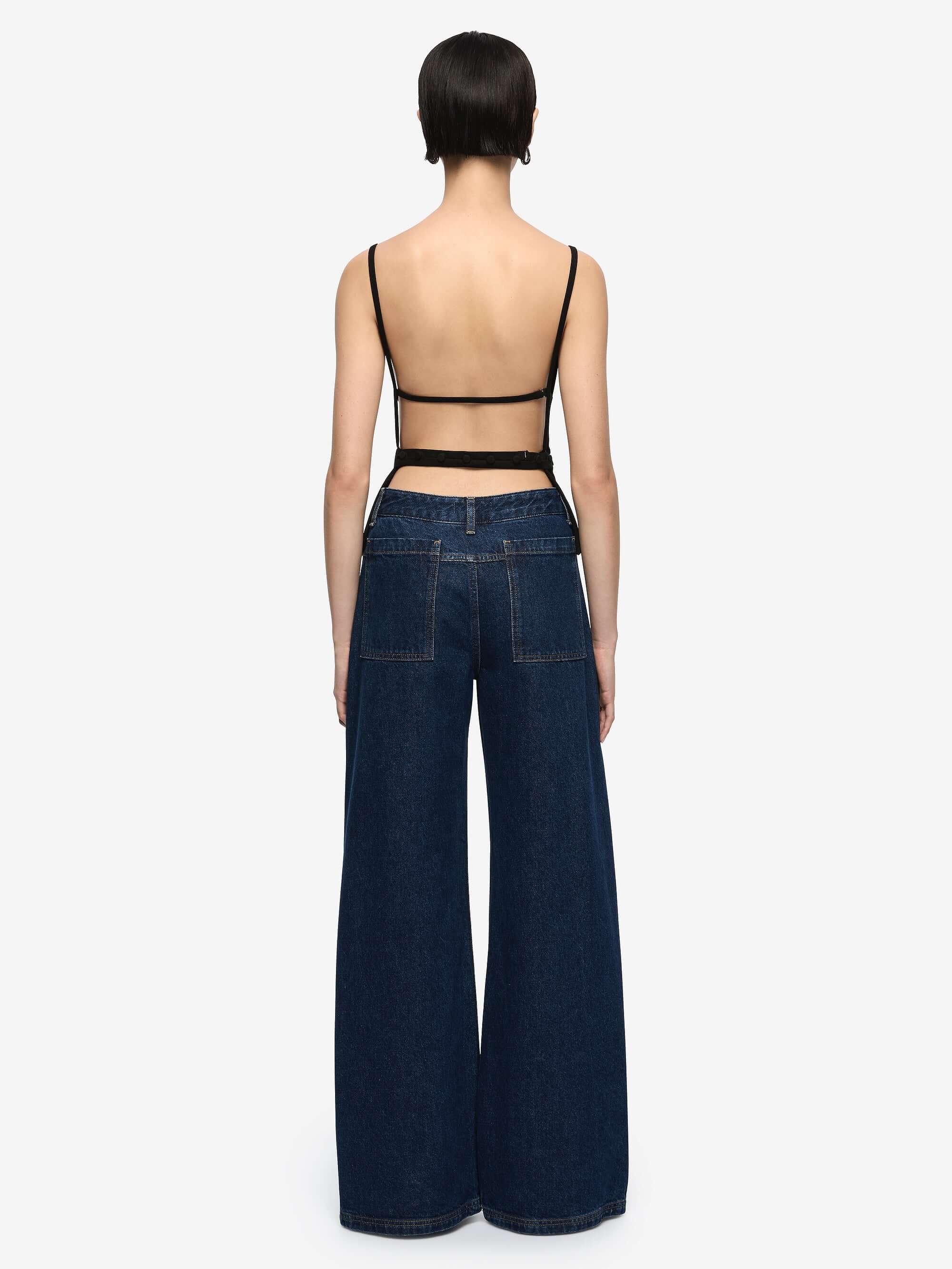 MOR BACKLESS TOP - BLACK - Image 2