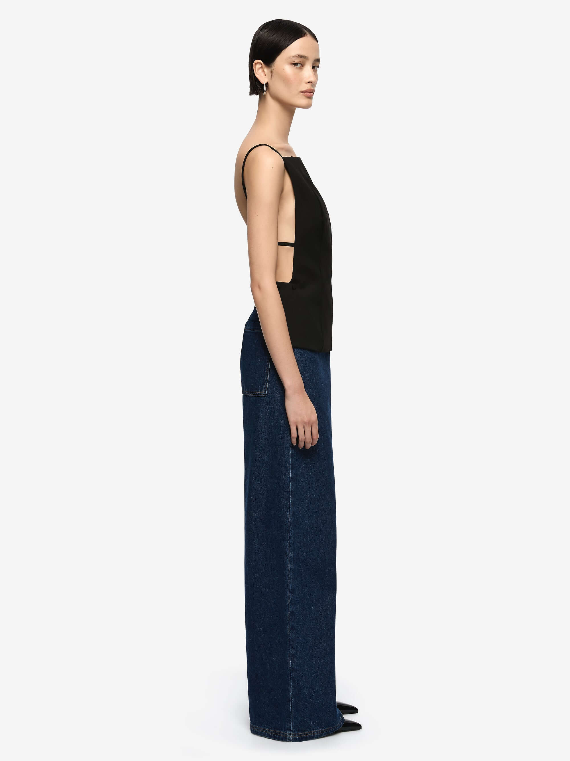 MOR BACKLESS TOP - BLACK - Image 5