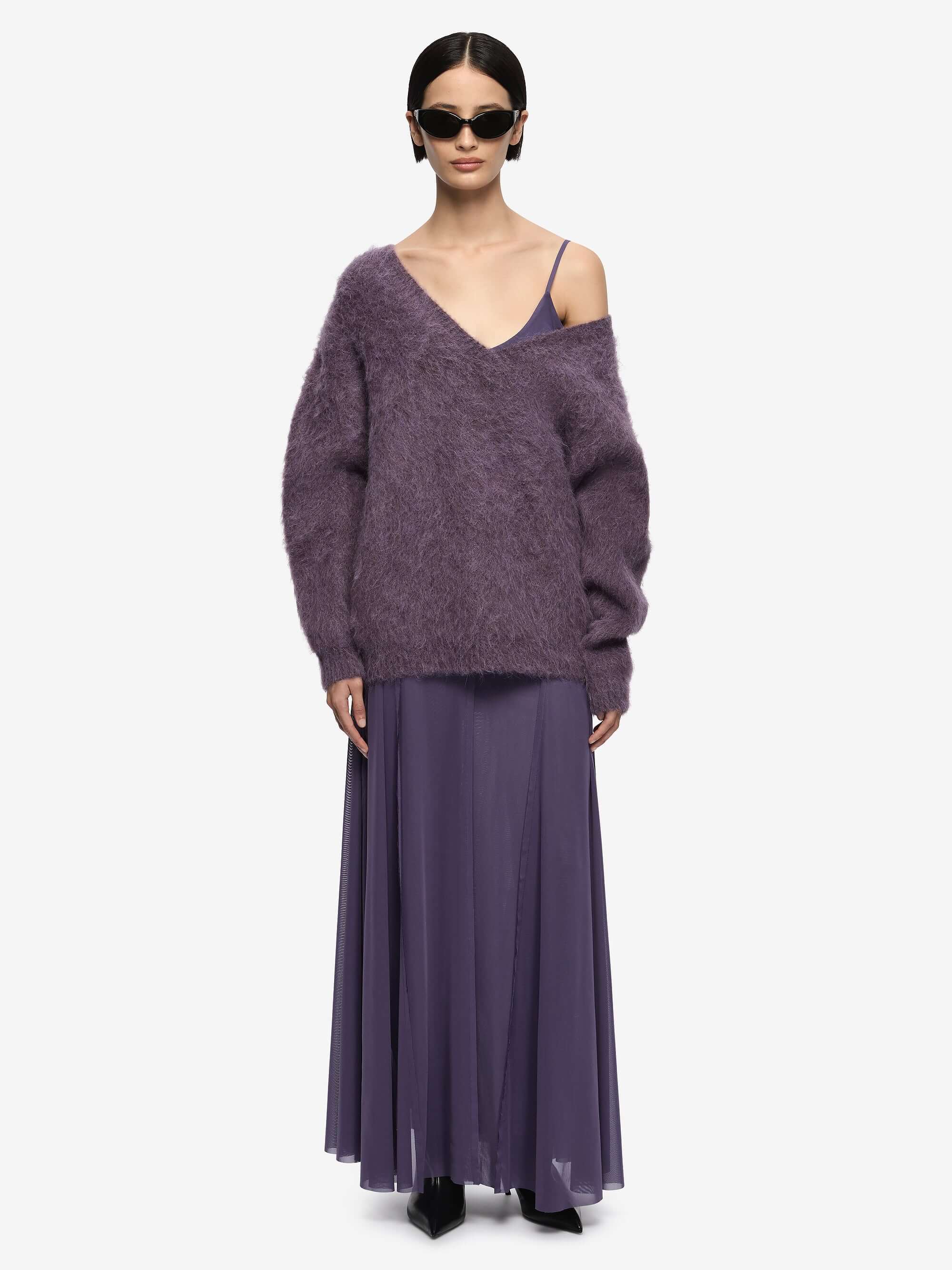 NOE OVERSIZED JUMPER - AMETHYST - Image 2