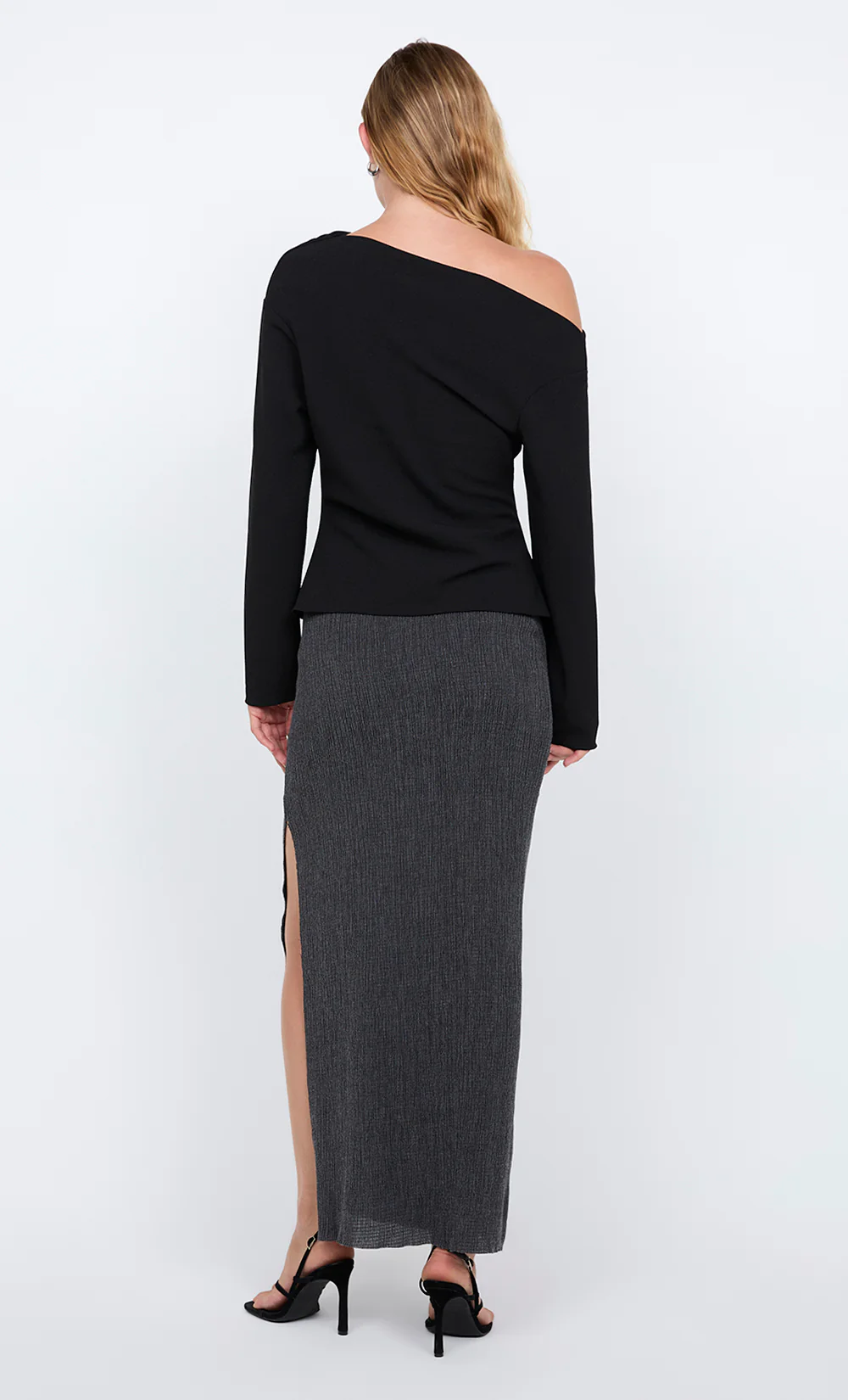 OTTIE ASYM TOP - BLACK - Image 2