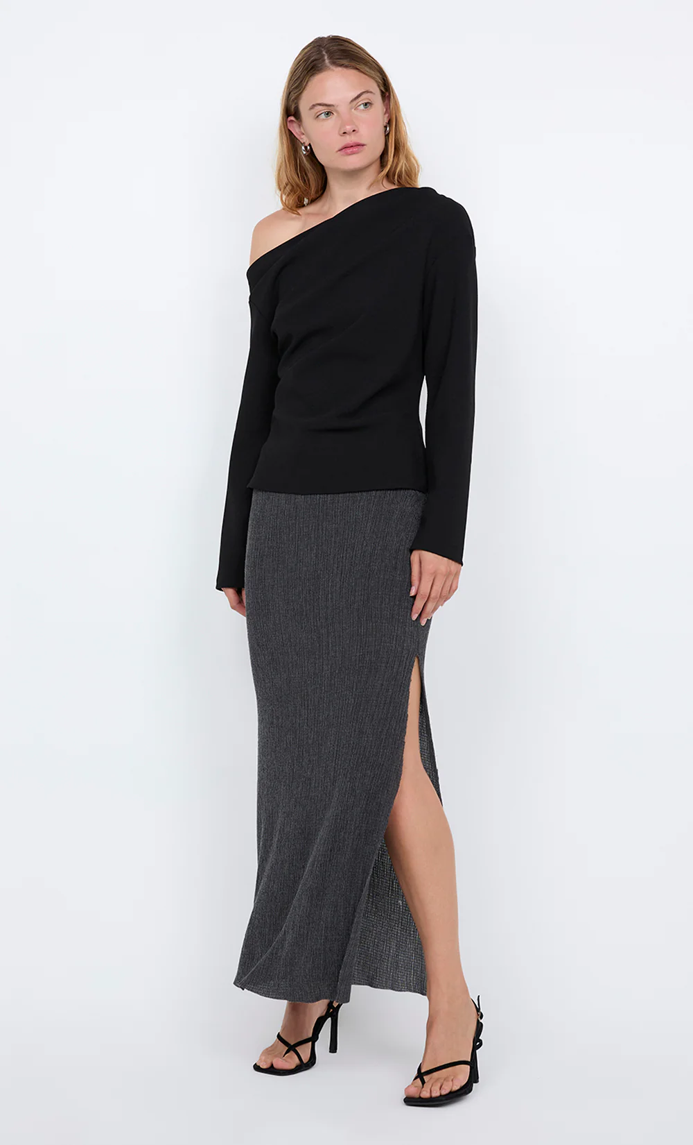 OTTIE ASYM TOP - BLACK - Image 3
