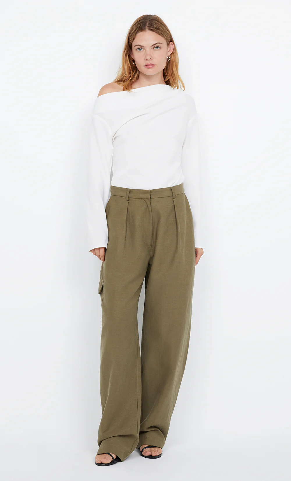 OTTIE ASYM TOP - IVORY