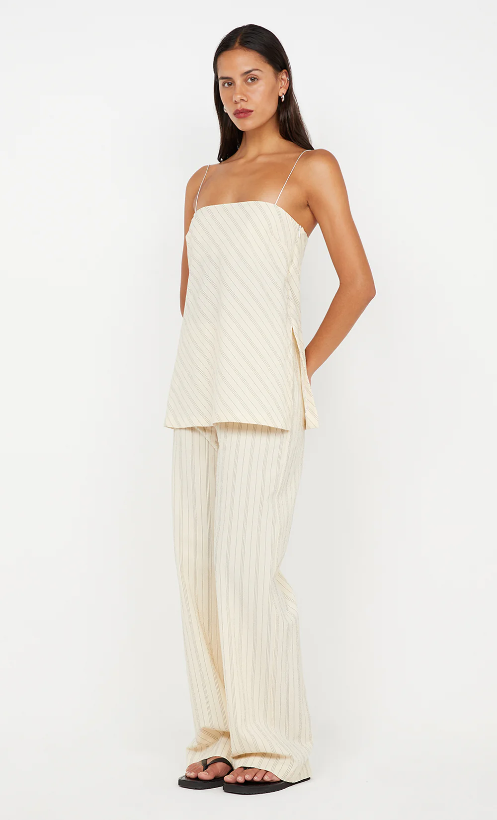 PEYSON TOP - CREAM/BLACK STRIPE - Image 3