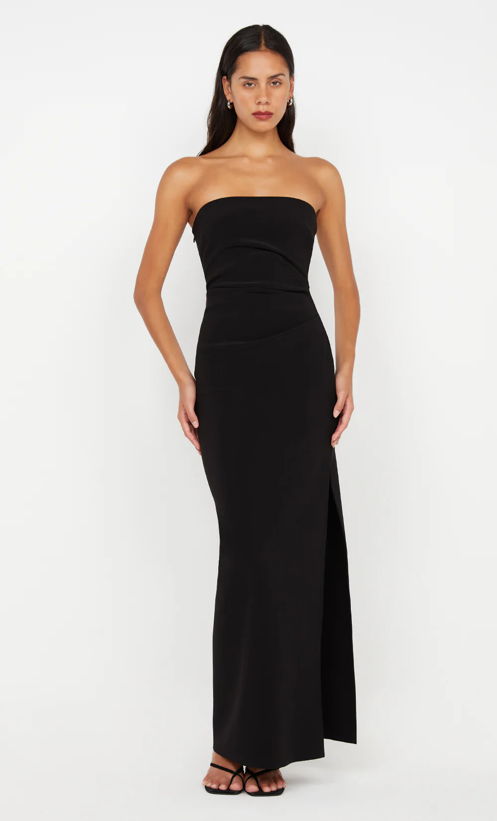 REINA STRAPLESS MAXI DRESS - BLACK - Image 3